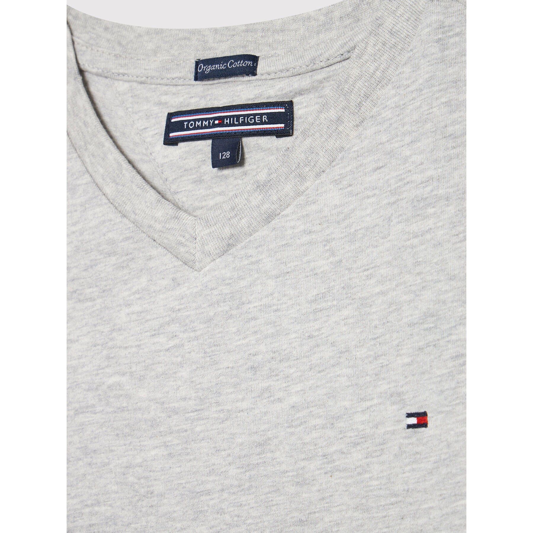 Tommy Hilfiger Tricou Basic KB0KB04142 D Gri Regular Fit - Pled.ro