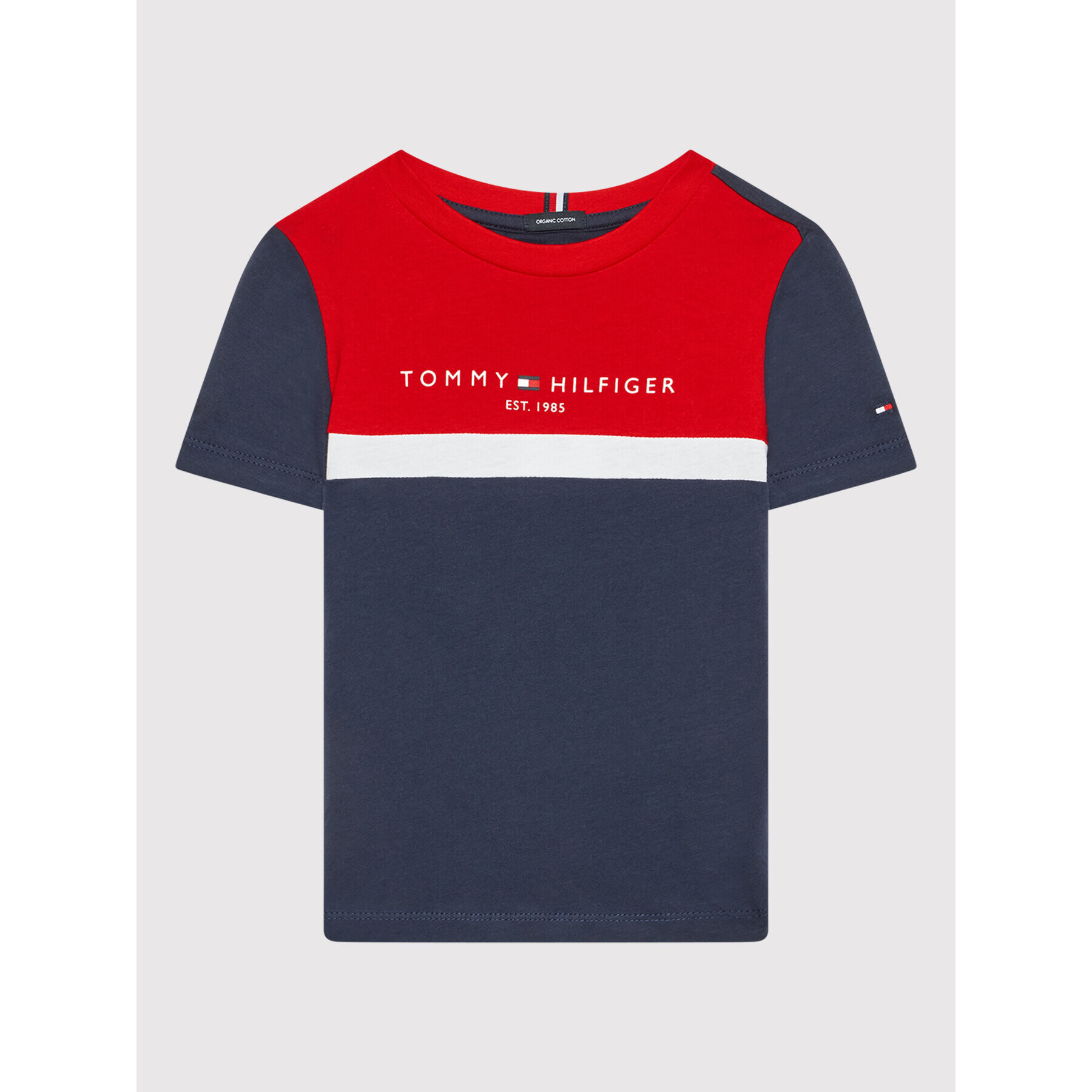 Tommy Hilfiger Tricou Essential KB0KB06851 D Bleumarin Regular Fit - Pled.ro