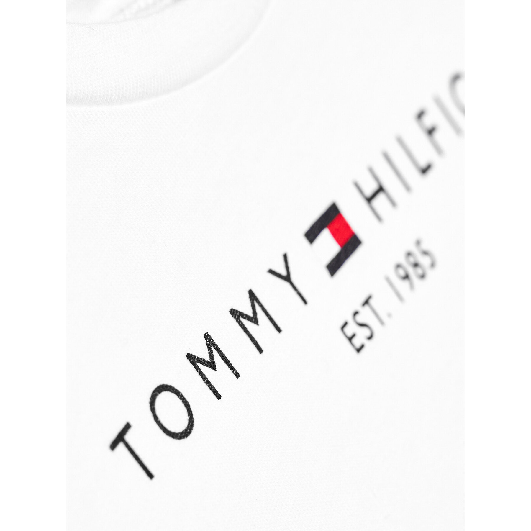 Tommy Hilfiger Tricou Essential KG0KG05242 D Alb Regular Fit - Pled.ro