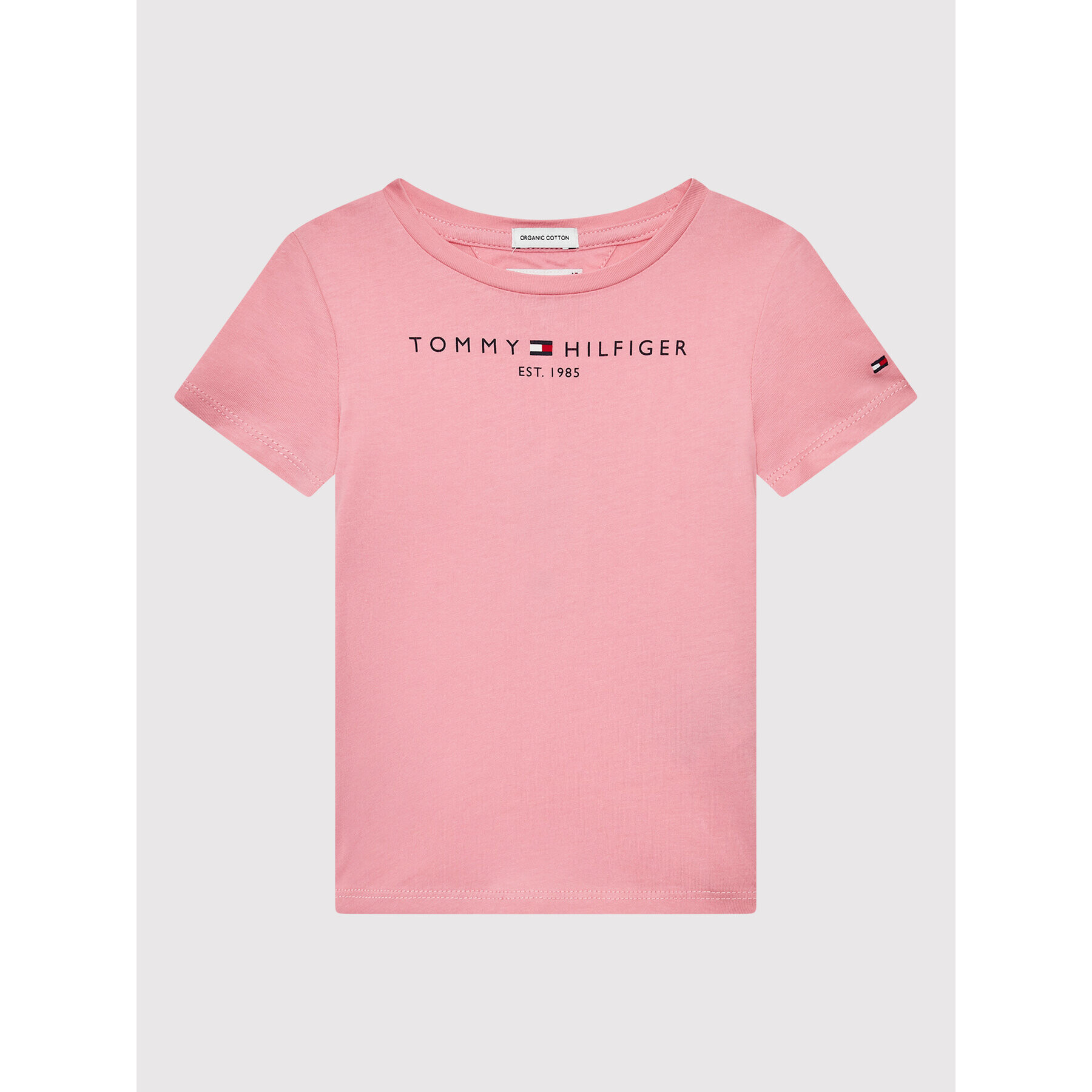 Tommy Hilfiger Tricou Essential KG0KG05242 Roz Regular Fit - Pled.ro