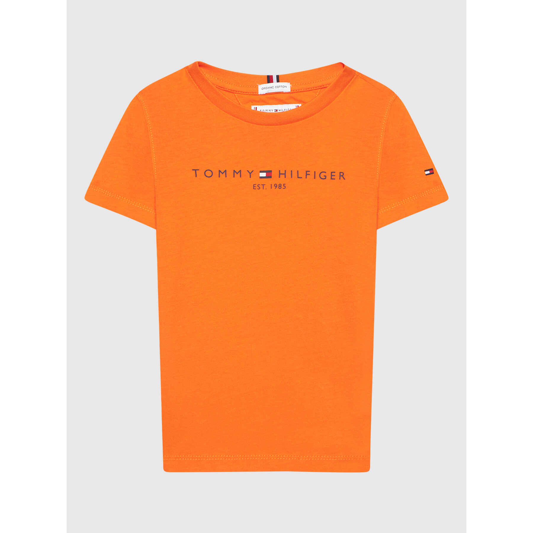 Tommy Hilfiger Tricou Essential KS0KS00201 D Portocaliu Regular Fit - Pled.ro