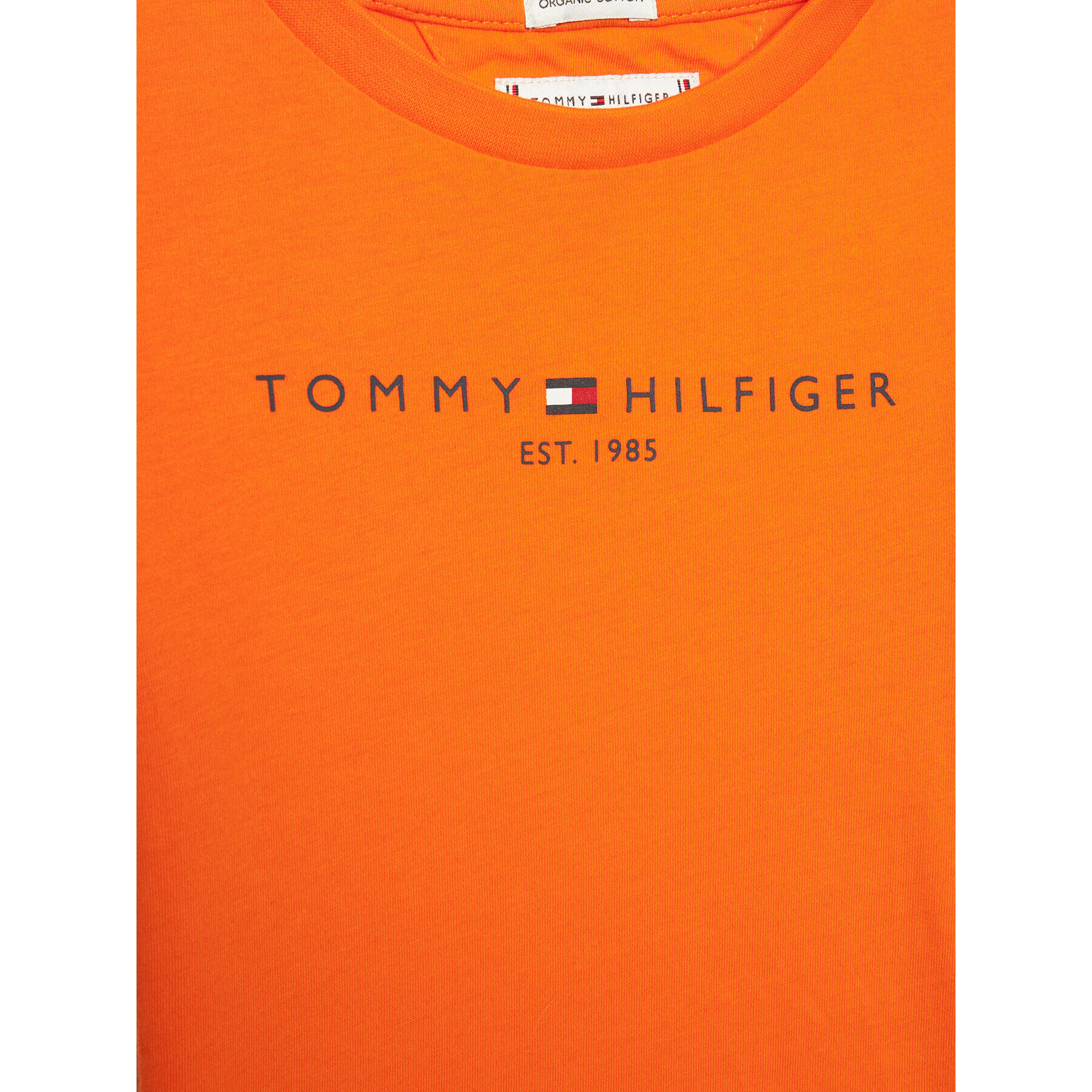 Tommy Hilfiger Tricou Essential KS0KS00201 D Portocaliu Regular Fit - Pled.ro