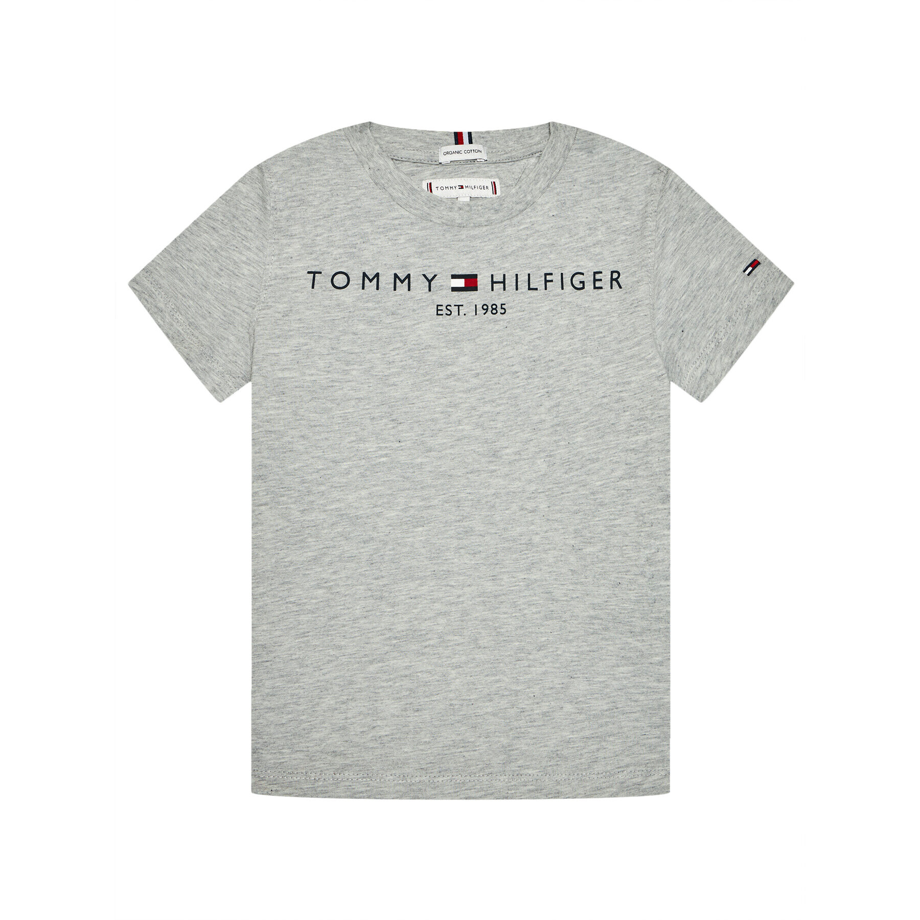 Tommy Hilfiger Tricou Essential KS0KS00210 Gri Regular Fit - Pled.ro