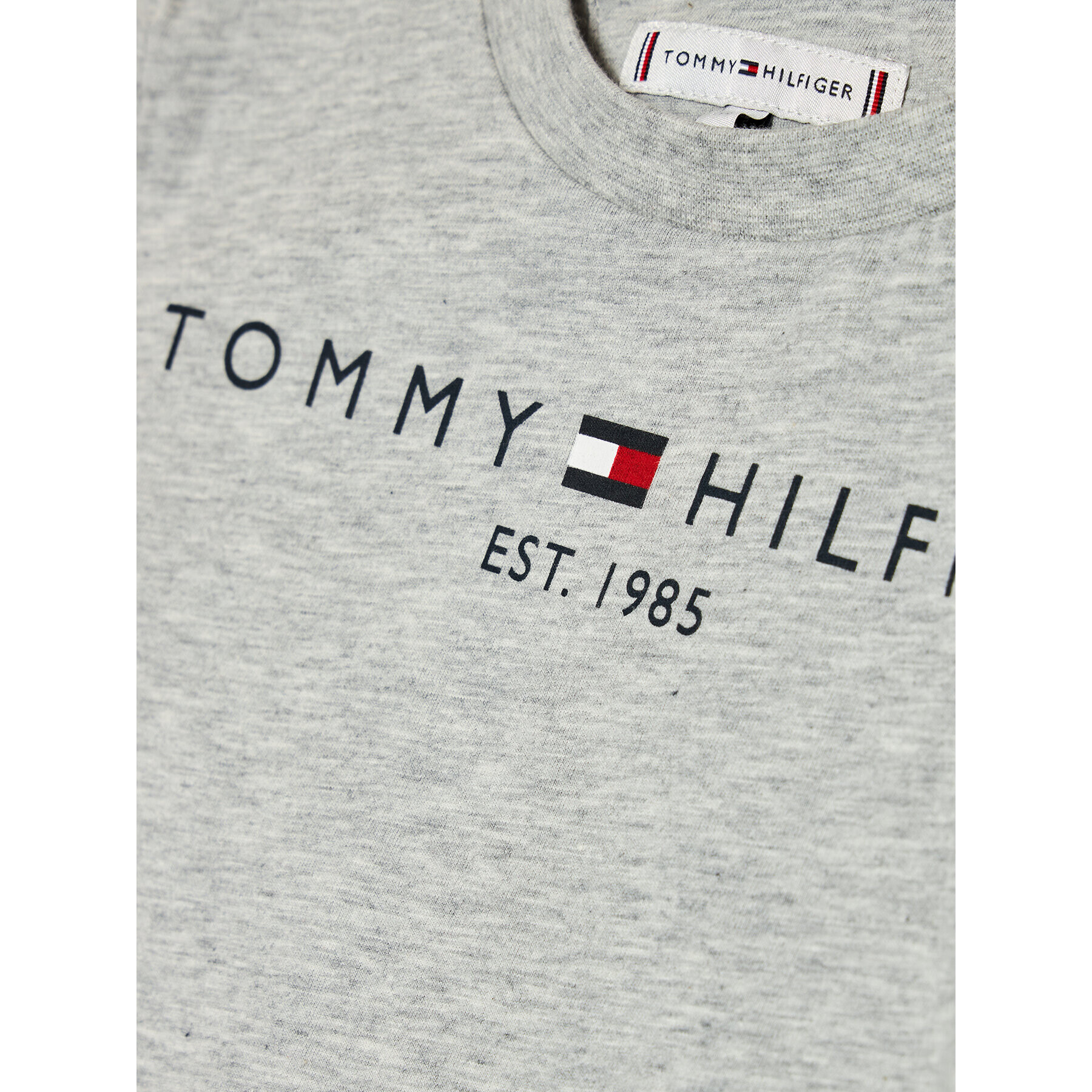 Tommy Hilfiger Tricou Essential KS0KS00210 Gri Regular Fit - Pled.ro