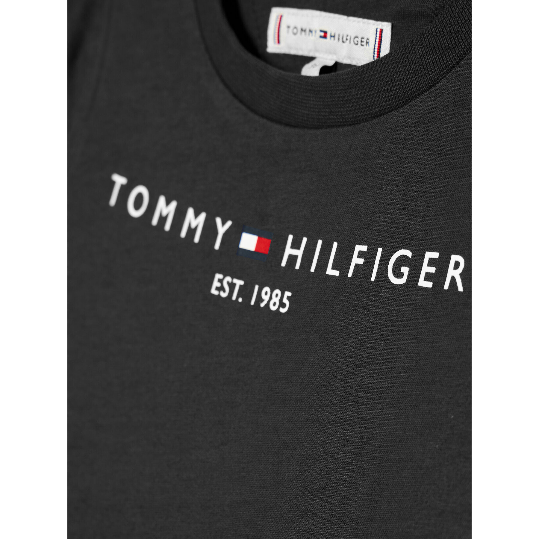 Tommy Hilfiger Tricou Essential KS0KS00210 Negru Regular Fit - Pled.ro