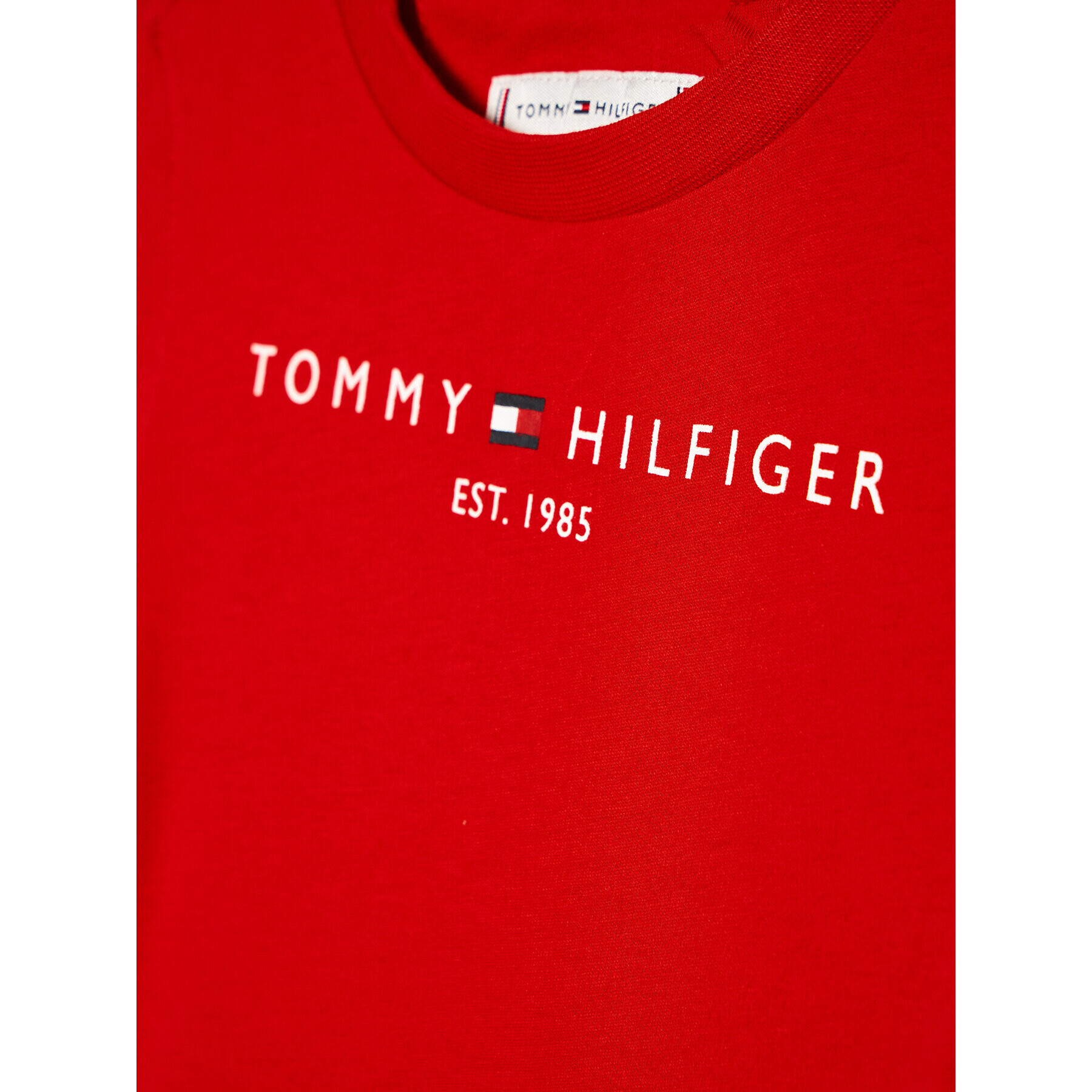 Tommy Hilfiger Tricou Essential KS0KS00210 Roșu Regular Fit - Pled.ro