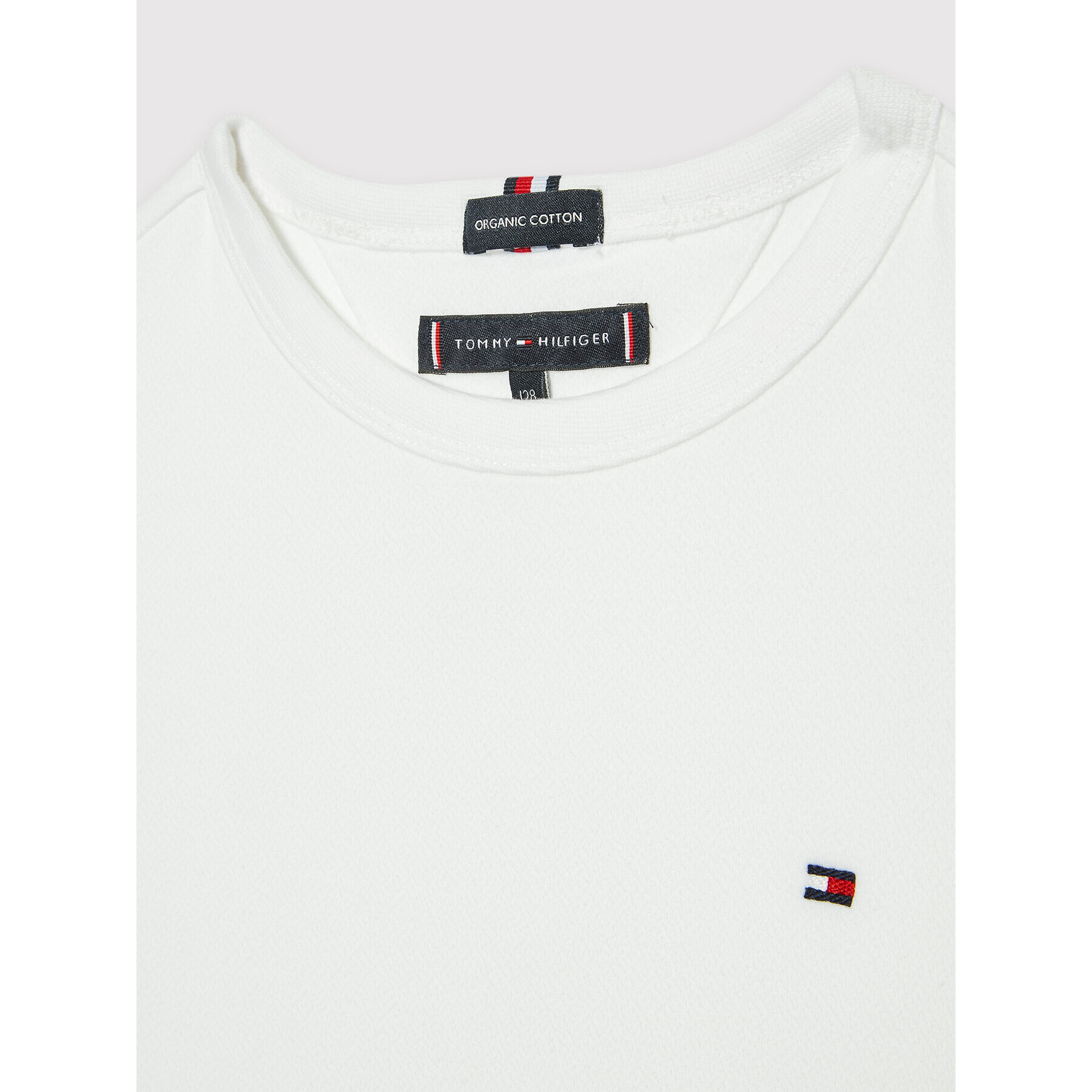 Tommy Hilfiger Tricou KB0KB07077 Alb Regular Fit - Pled.ro