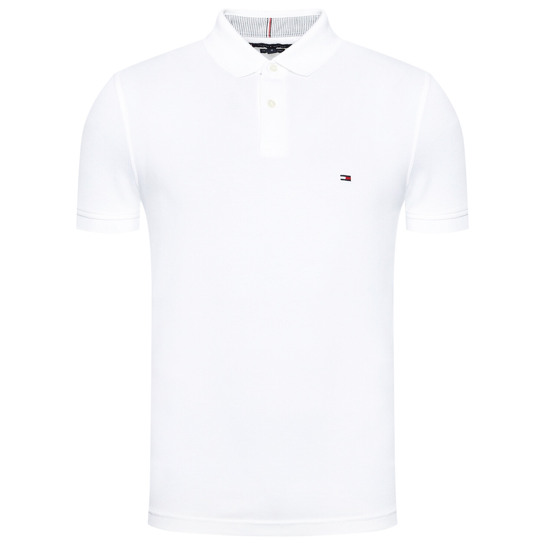 Tommy Hilfiger Tricou polo 1985 MW0MW17770 Alb Regular Fit - Pled.ro