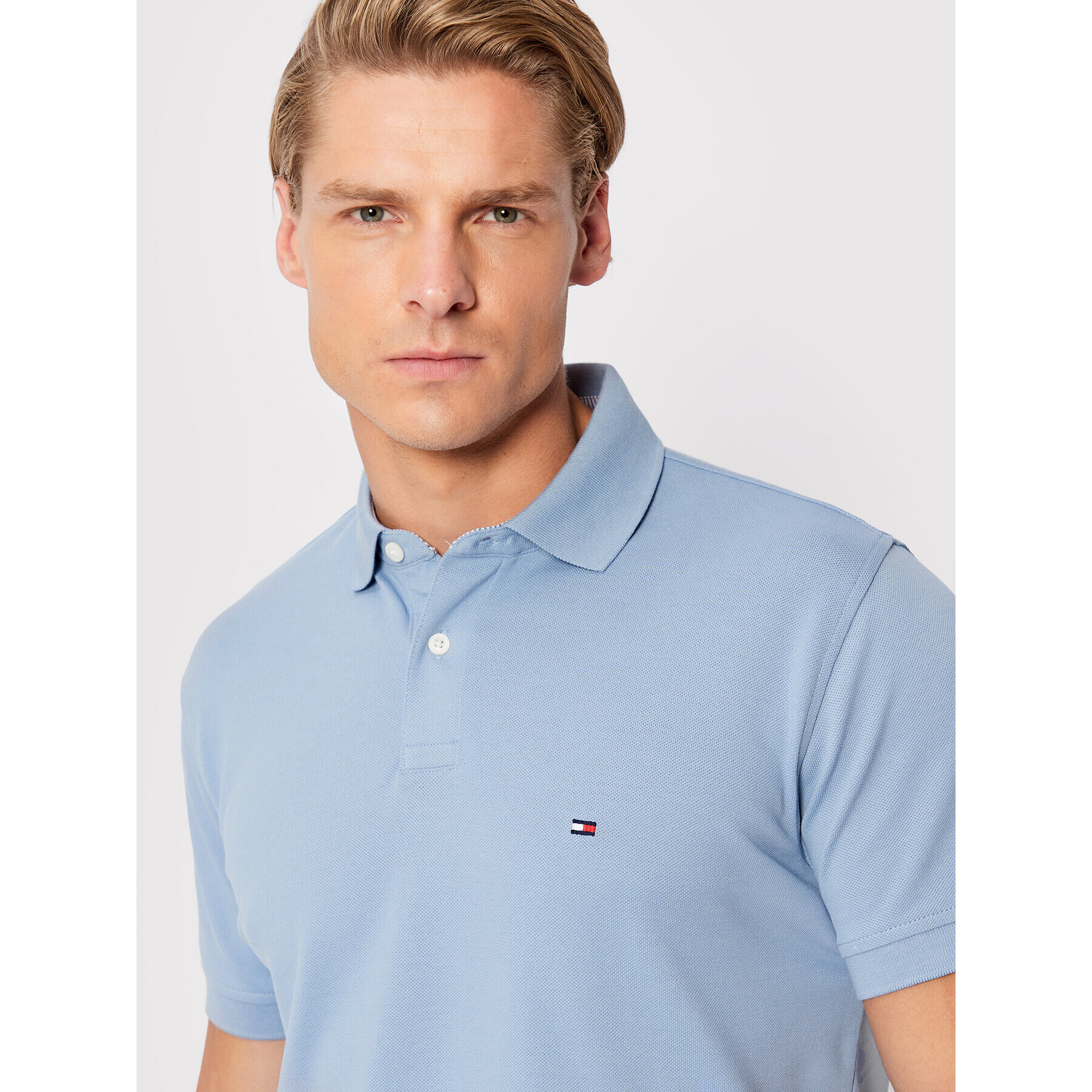 Tommy Hilfiger Tricou polo 1985 MW0MW17770 Albastru Regular Fit - Pled.ro