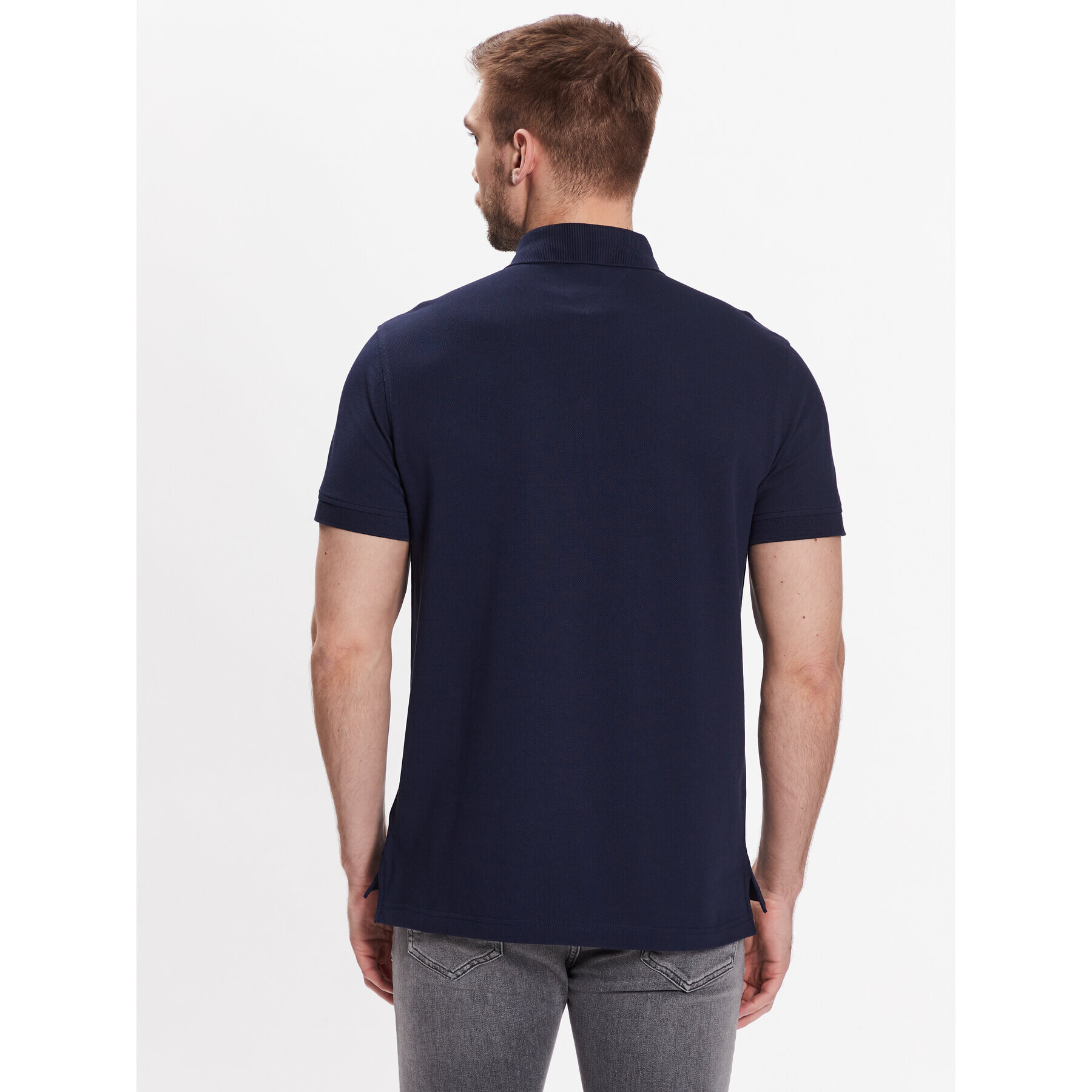 Tommy Hilfiger Tricou polo 1985 MW0MW17771 Bleumarin Slim Fit - Pled.ro