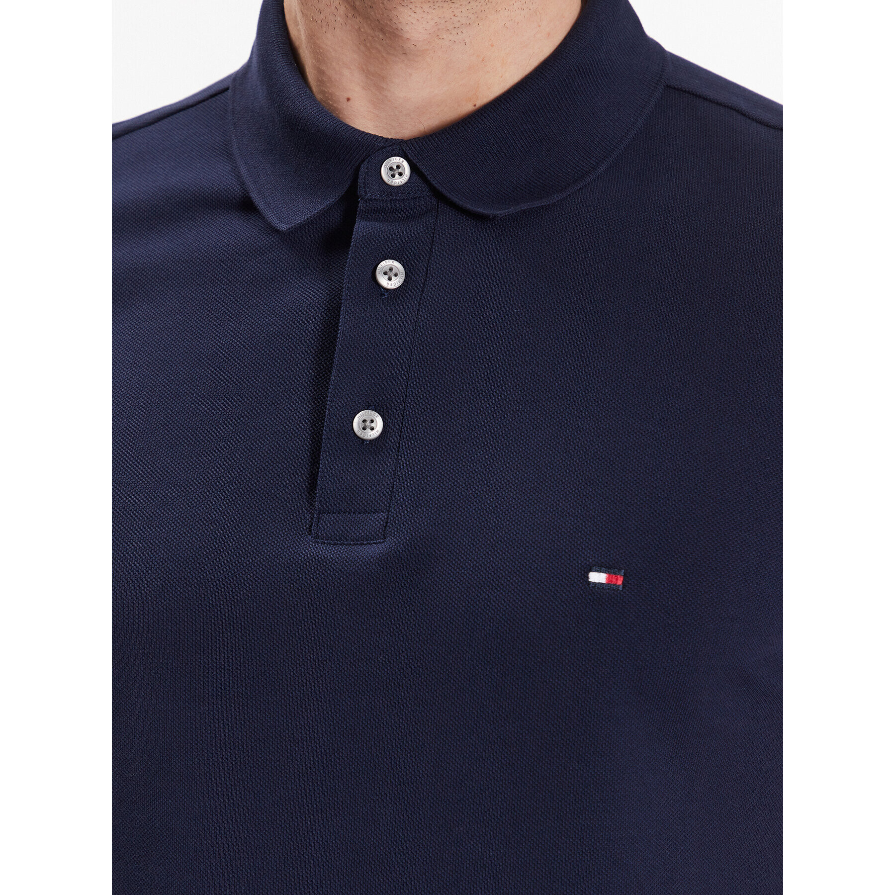 Tommy Hilfiger Tricou polo 1985 MW0MW17771 Bleumarin Slim Fit - Pled.ro