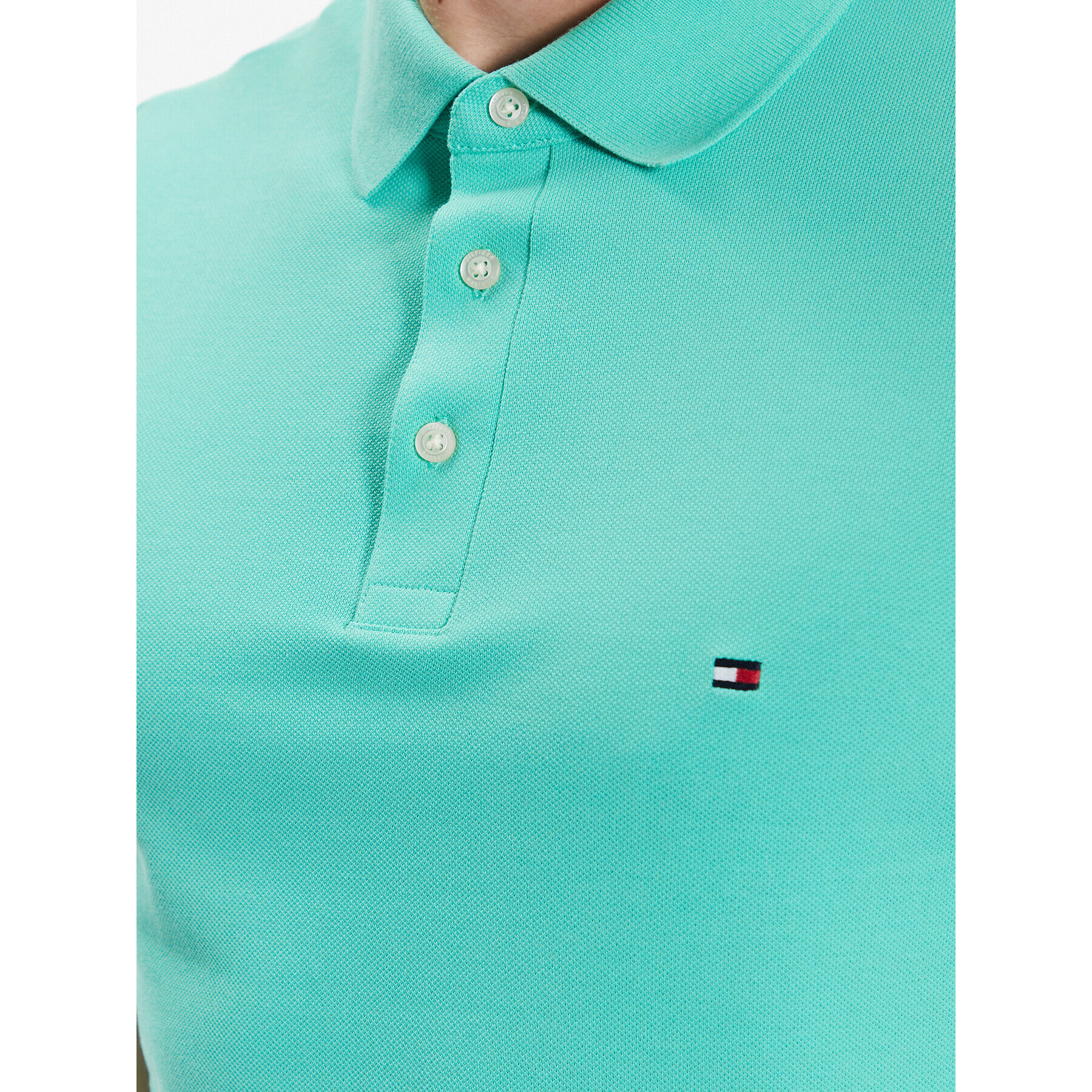 Tommy Hilfiger Tricou polo 1985 MW0MW17771 Verde Slim Fit - Pled.ro