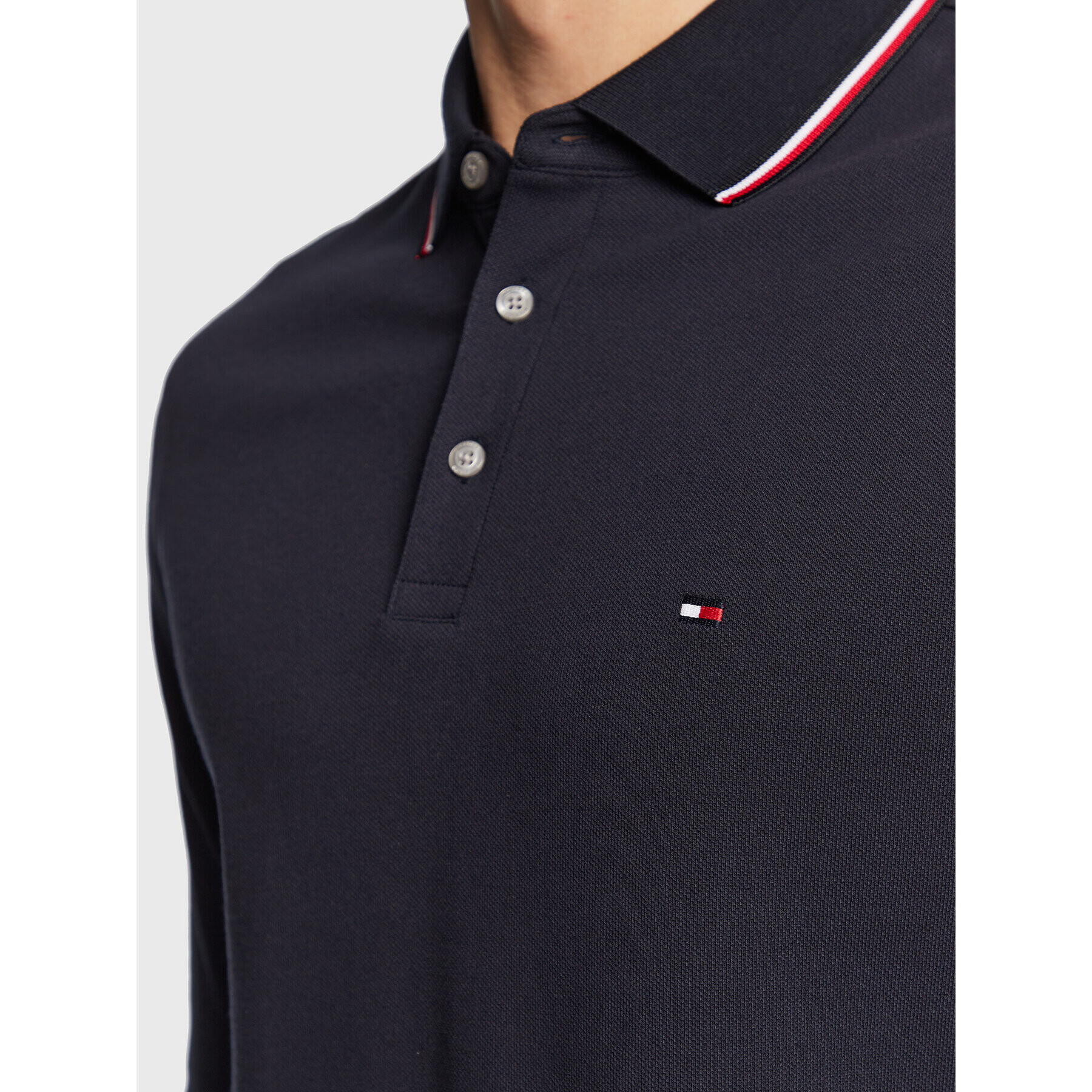 Tommy Hilfiger Tricou polo 1985 Rwb Tipped MW0MW29543 Bleumarin Slim Fit - Pled.ro