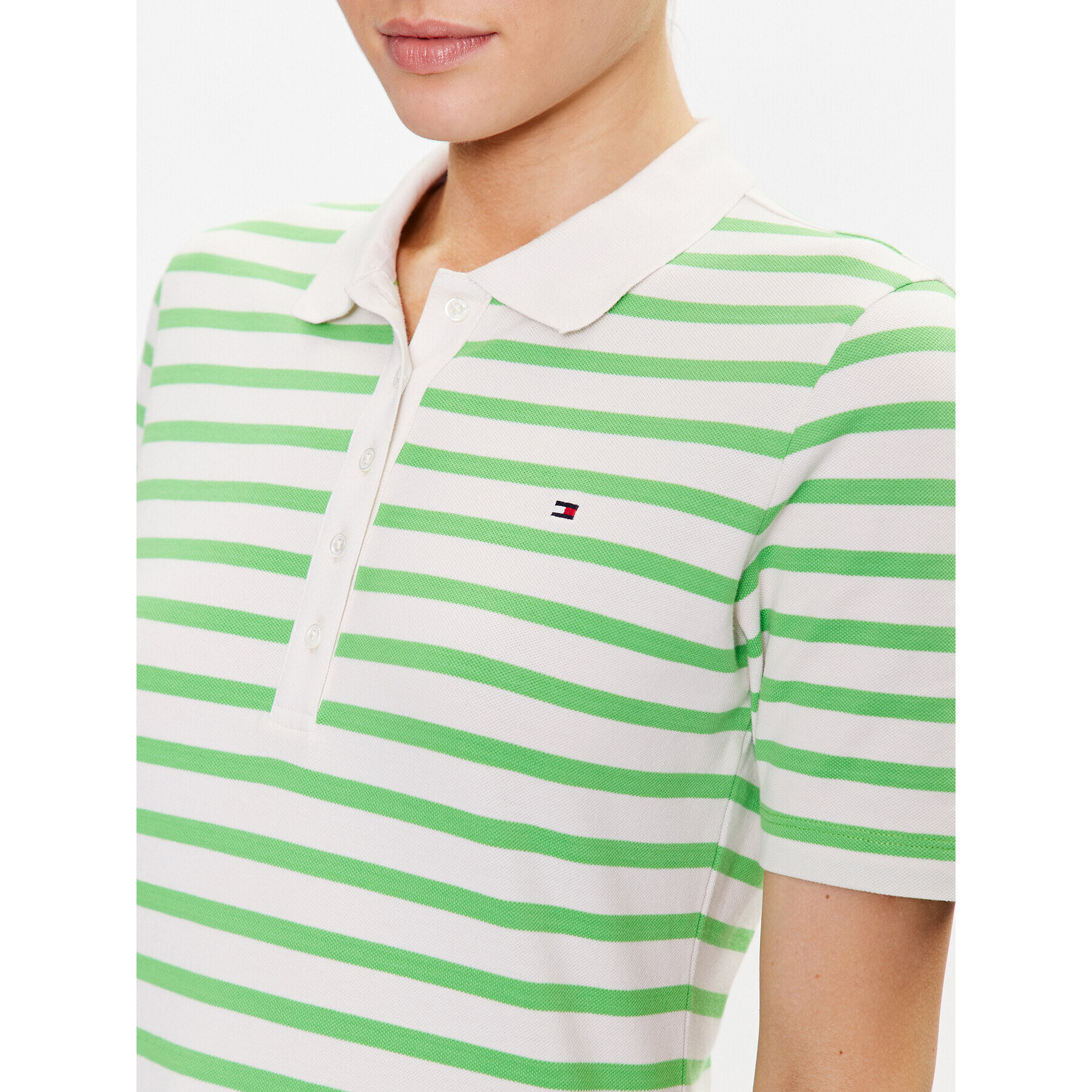 Tommy Hilfiger Tricou polo 1985 WW0WW39531 Verde Regular Fit - Pled.ro