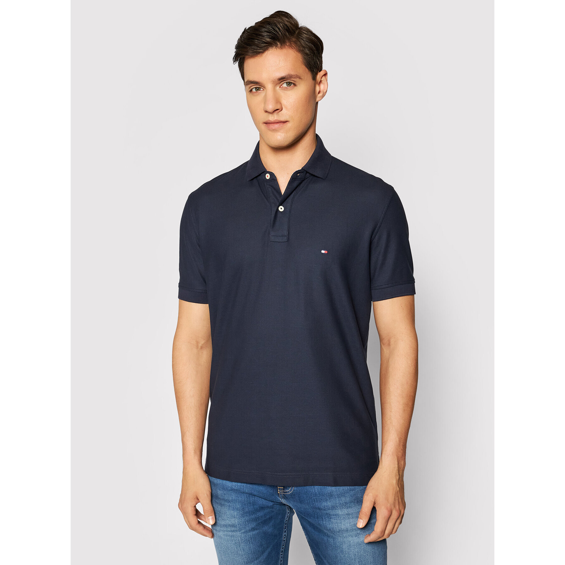 Tommy Hilfiger Tricou polo 867878433 Bleumarin Regular Fit - Pled.ro