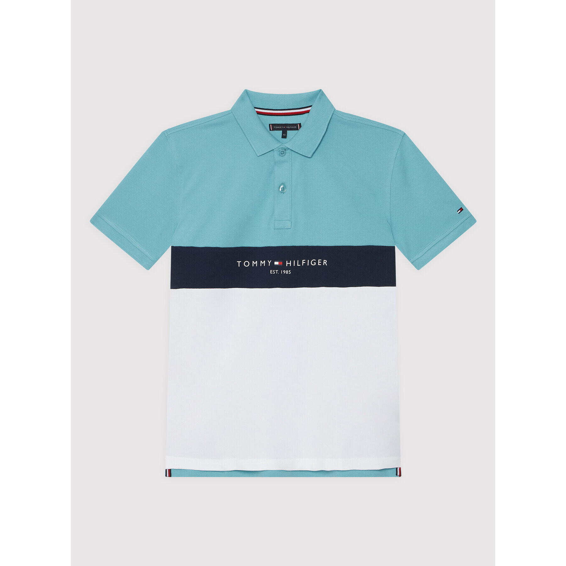 Tommy Hilfiger Tricou polo Colorblock KB0KB07371 D Colorat Regular Fit - Pled.ro