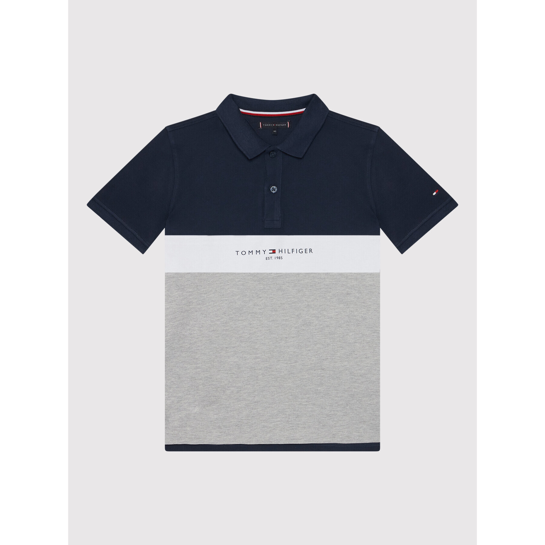 Tommy Hilfiger Tricou polo Colorblock KB0KB07371 D Colorat Regular Fit - Pled.ro