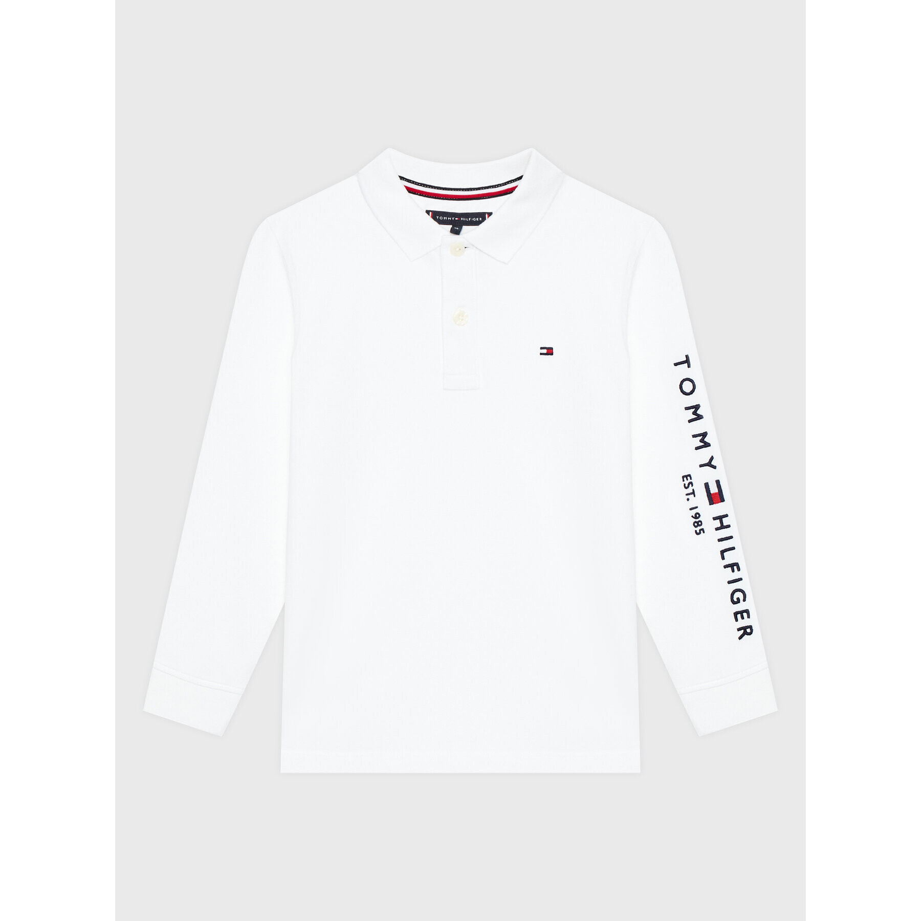 Tommy Hilfiger Tricou polo Essential KB0KB07729 D Alb Regular Fit - Pled.ro