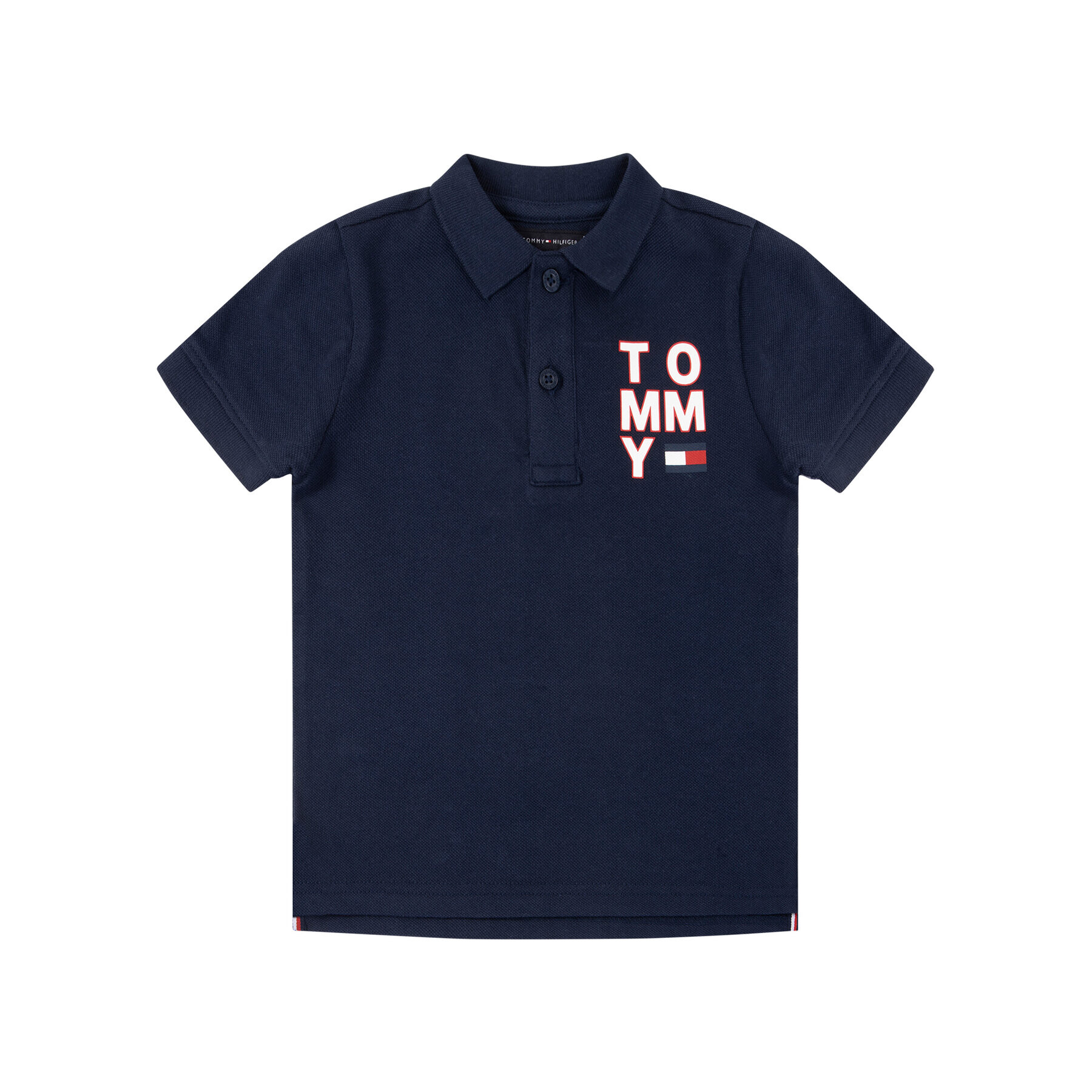 Tommy Hilfiger Tricou polo Graphic KB0KB05430 D Bleumarin Regular Fit - Pled.ro