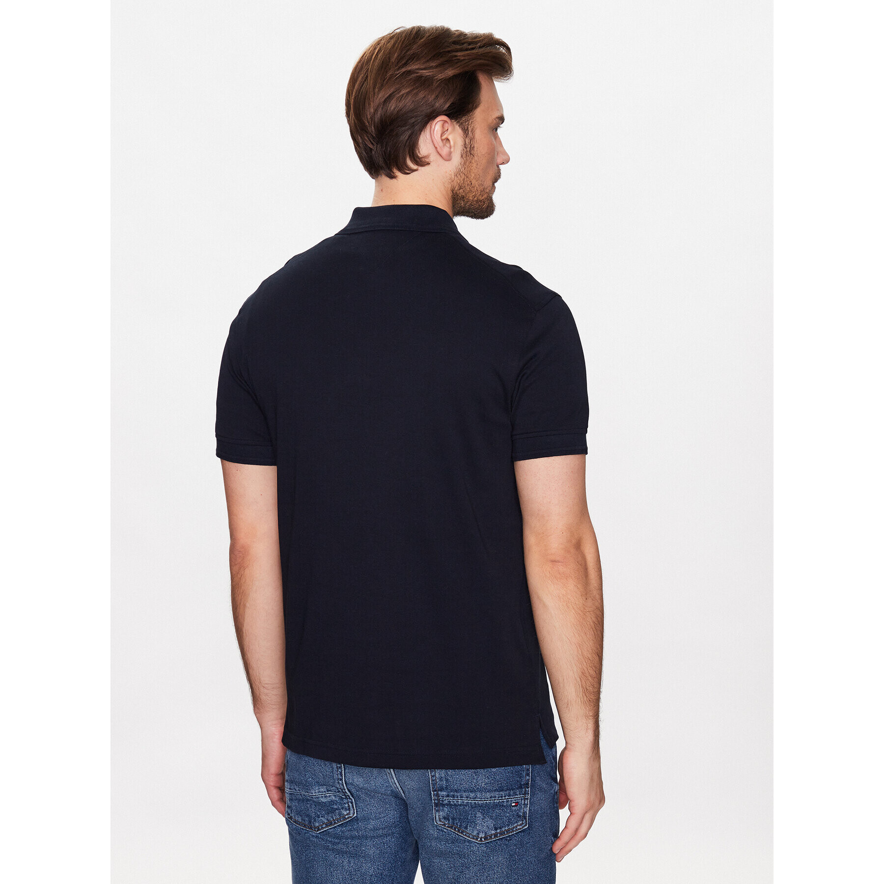 Tommy Hilfiger Tricou polo Interlock MW0MW30762 Bleumarin Slim Fit - Pled.ro