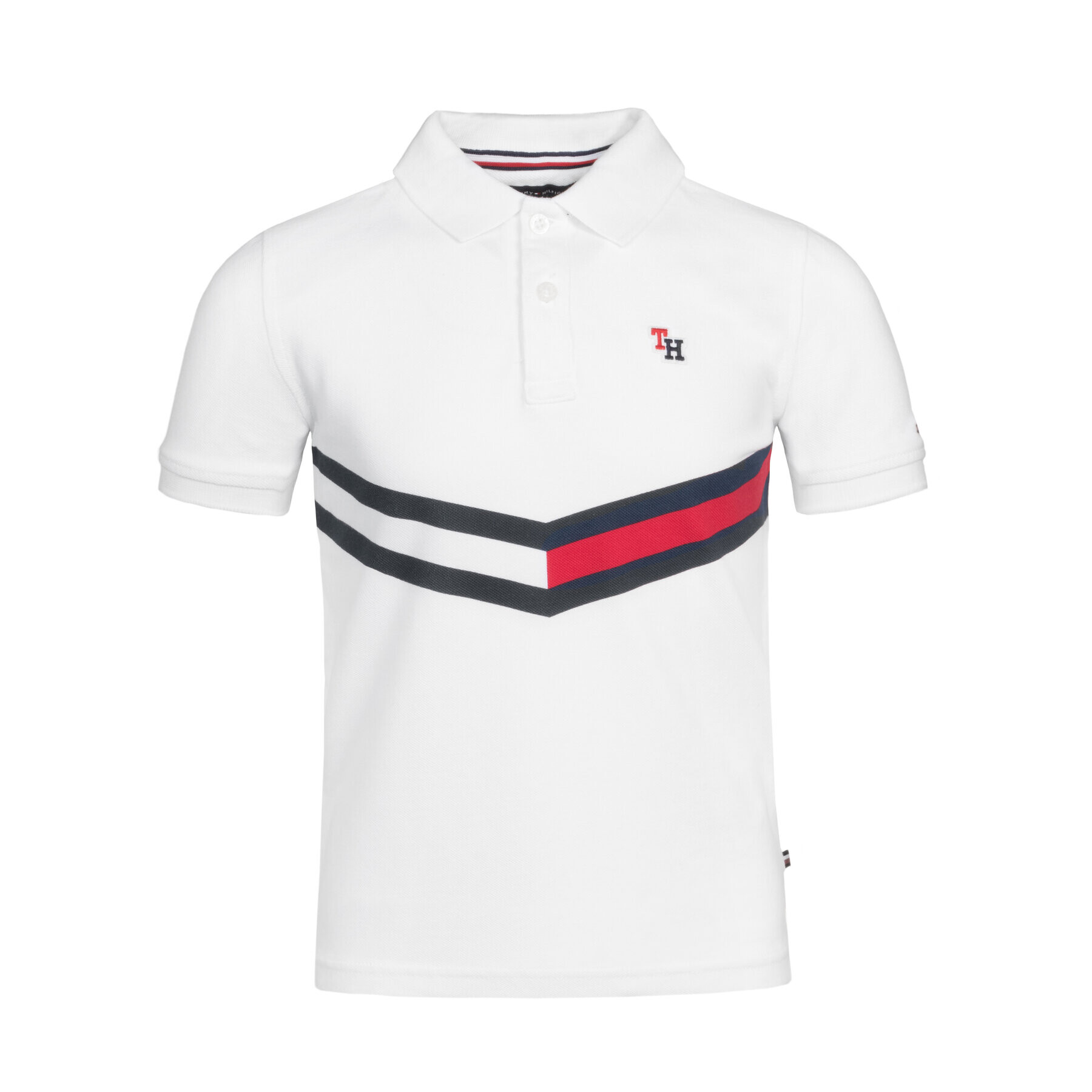 Tommy Hilfiger Tricou polo KB0KB05015 D Alb Regular Fit - Pled.ro