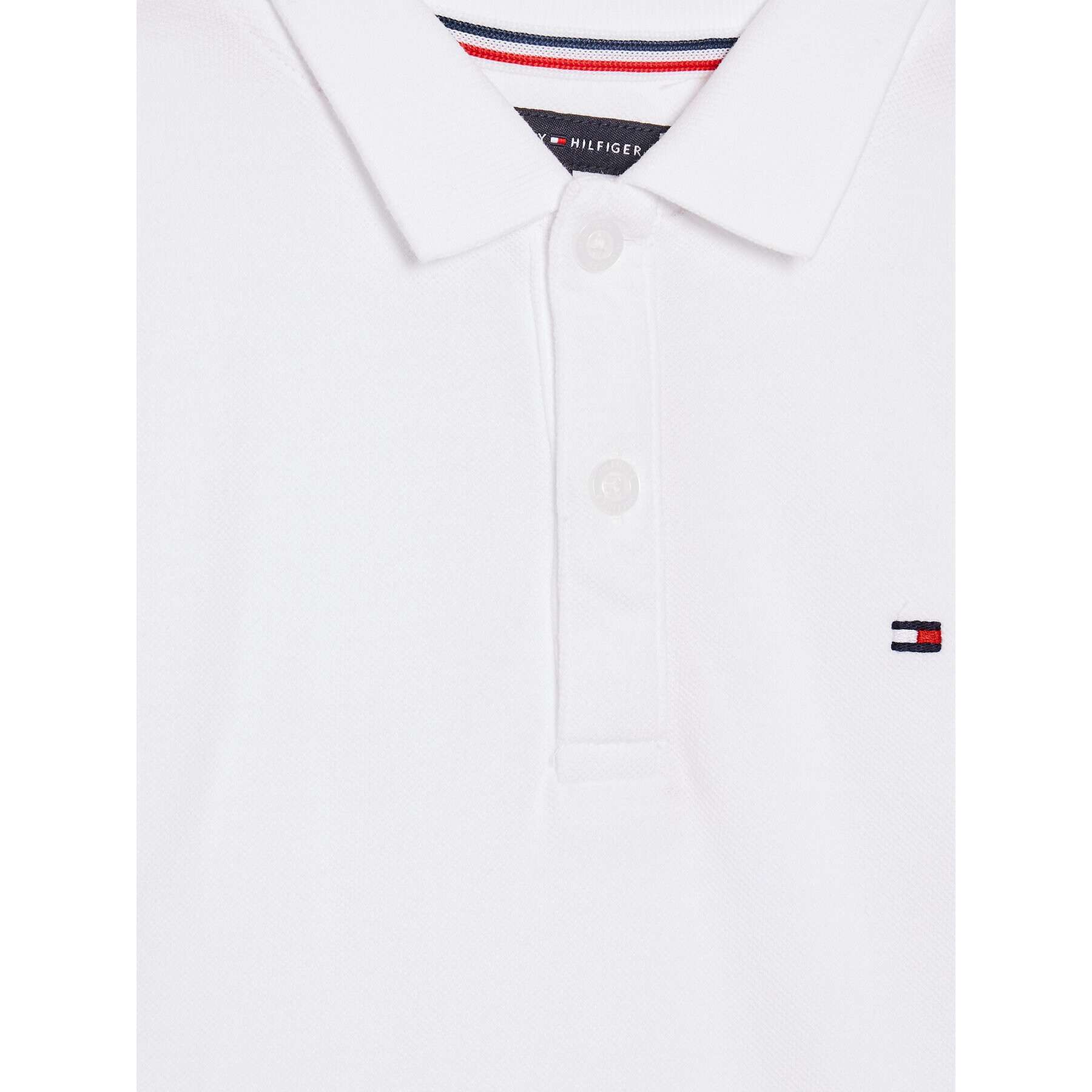 Tommy Hilfiger Tricou polo KB0KB07365 Alb Regular Fit - Pled.ro