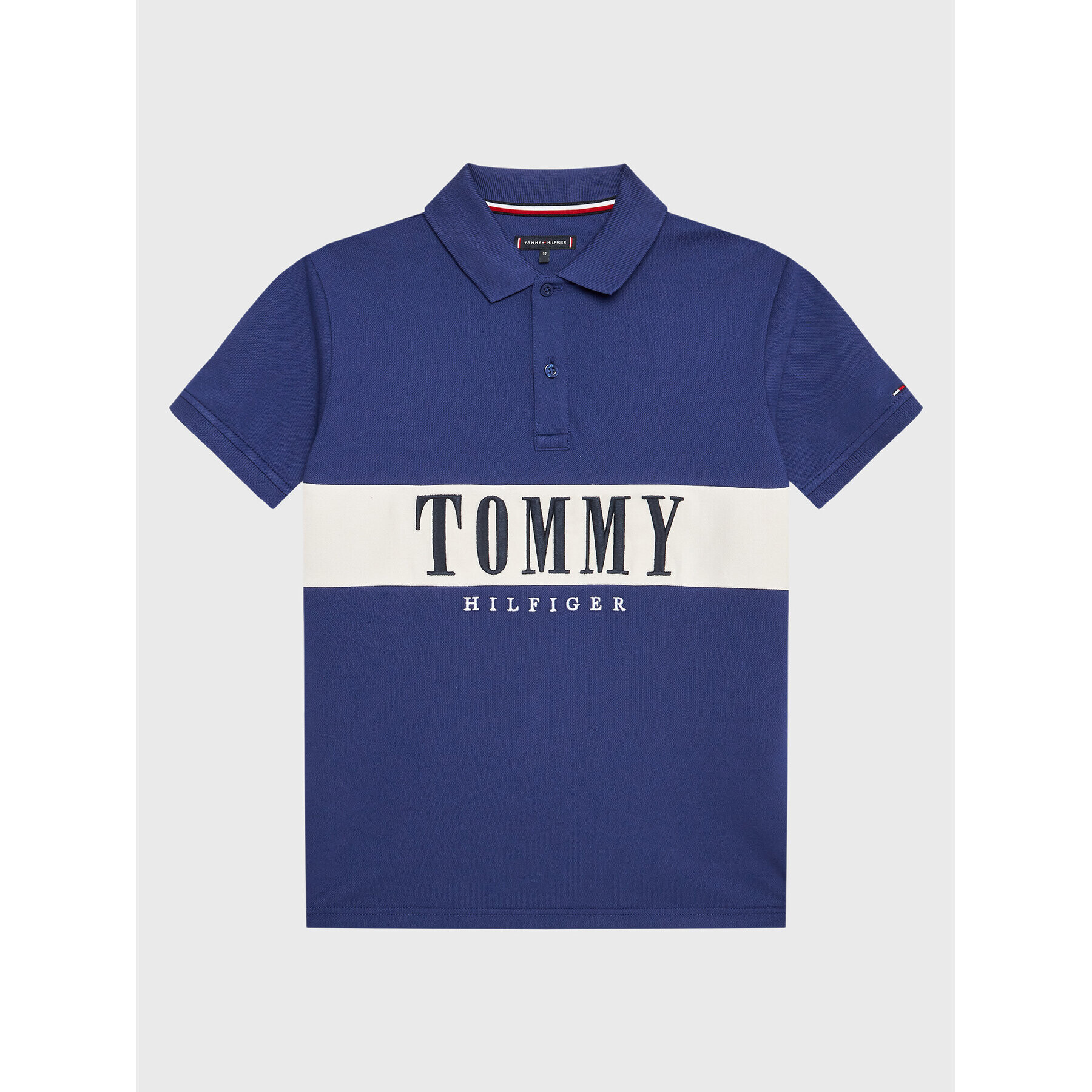 Tommy Hilfiger Tricou polo KB0KB07947 D Bleumarin Regular Fit - Pled.ro