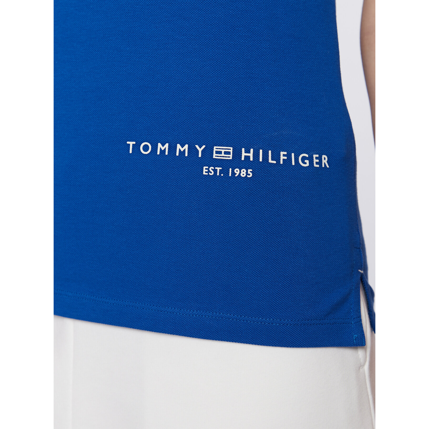 Tommy Hilfiger Tricou polo Logo WW0WW37628 Albastru Slim Fit - Pled.ro