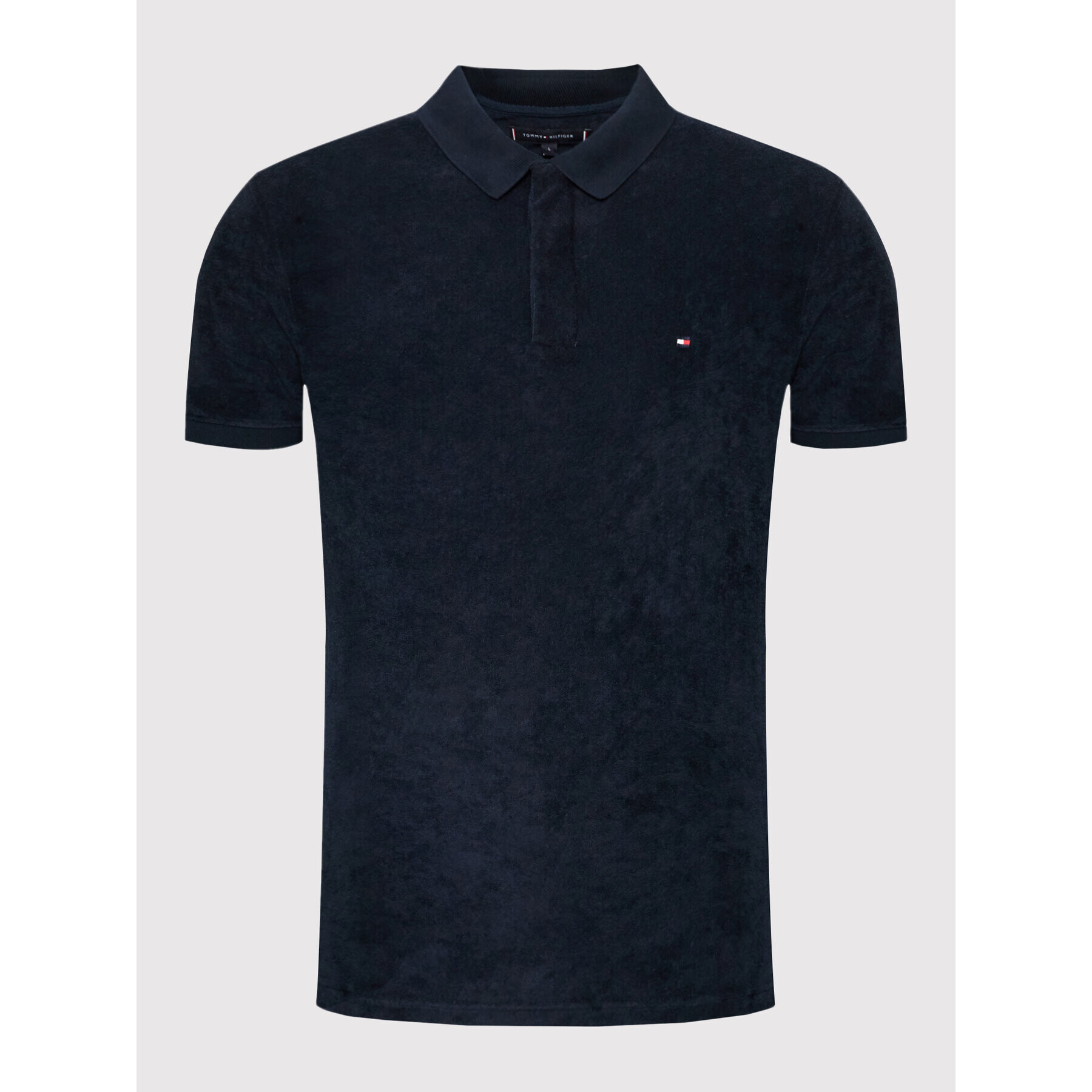 Tommy Hilfiger Tricou polo Micro MW0MW25686 Bleumarin Slim Fit - Pled.ro