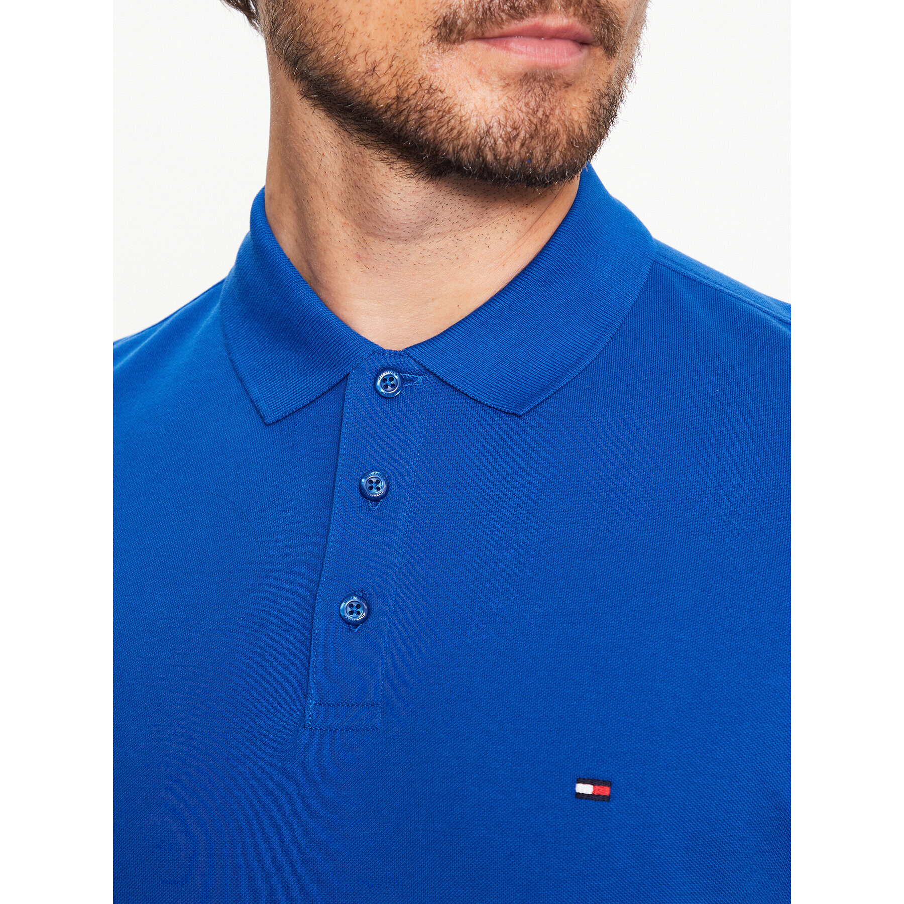 Tommy Hilfiger Tricou polo Monotype MW0MW31549 Bleumarin Slim Fit - Pled.ro