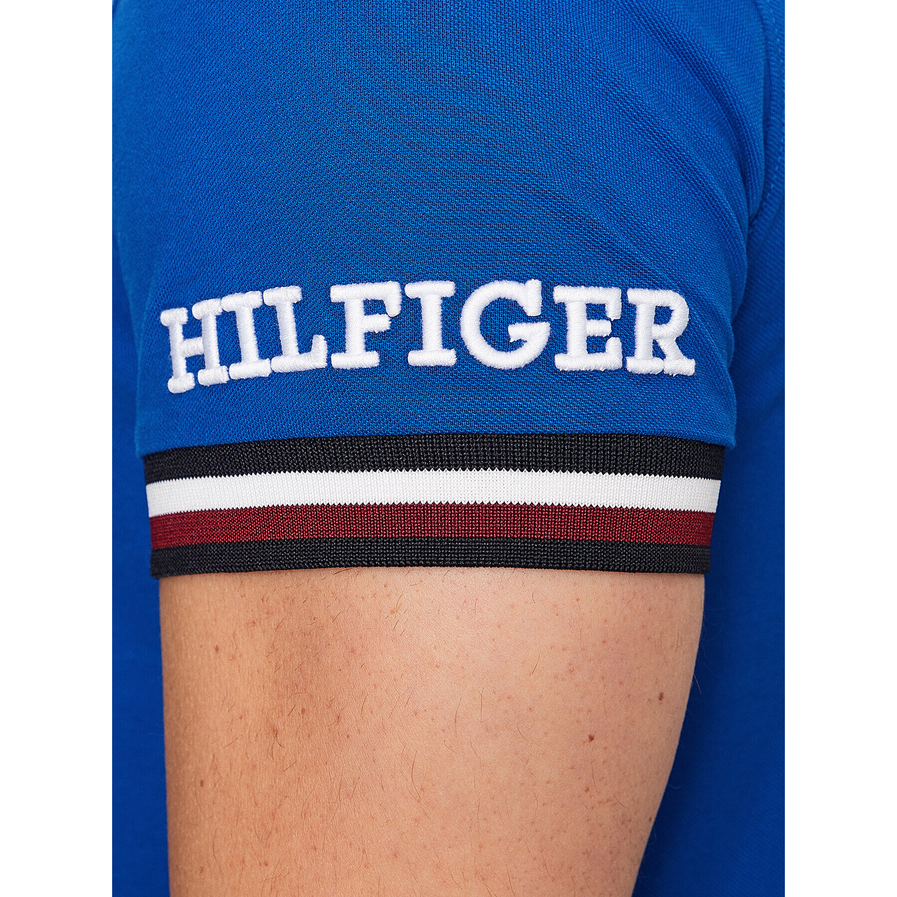 Tommy Hilfiger Tricou polo Monotype MW0MW31549 Bleumarin Slim Fit - Pled.ro