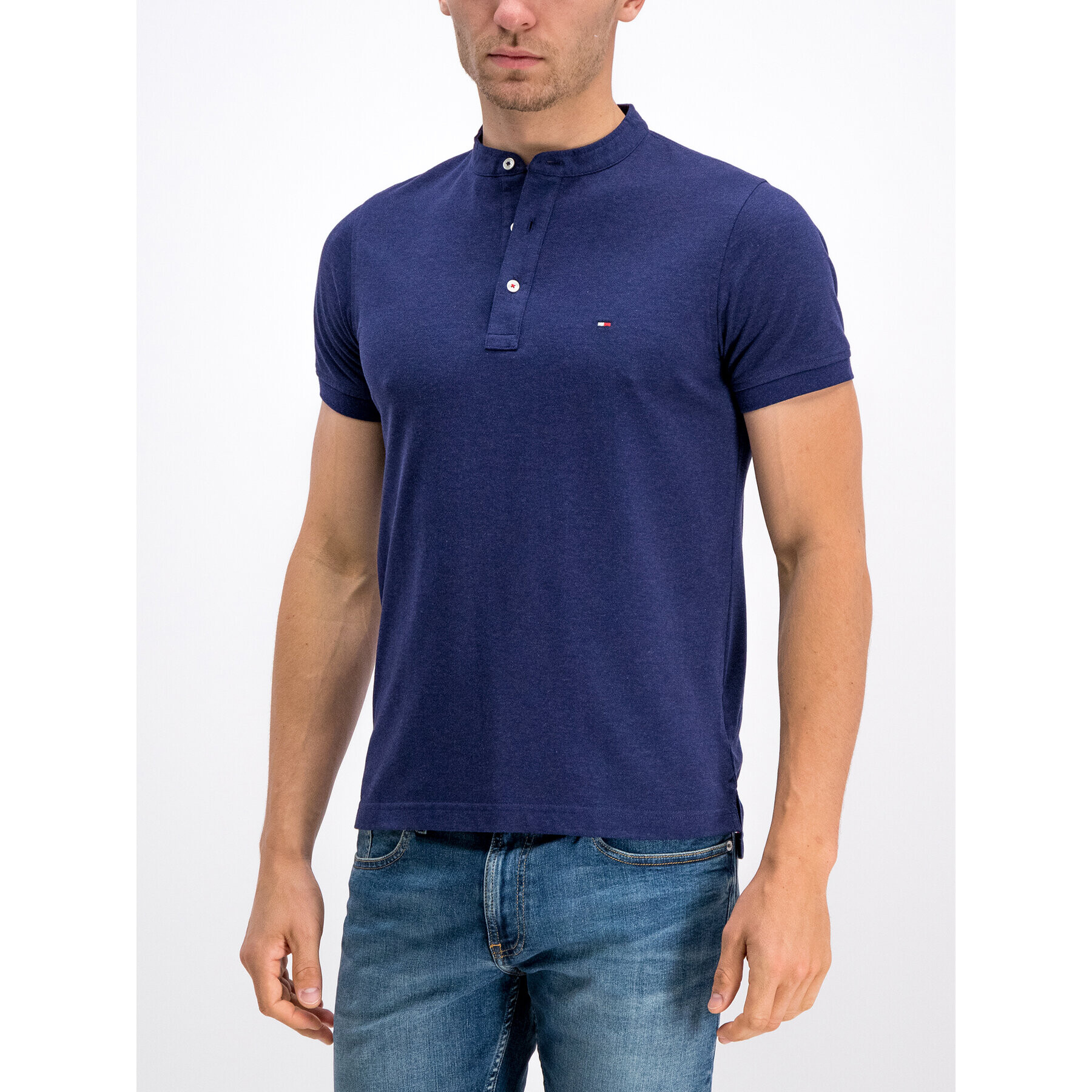 Tommy Hilfiger Tricou polo MW0MW10772 Bleumarin Slim Fit - Pled.ro