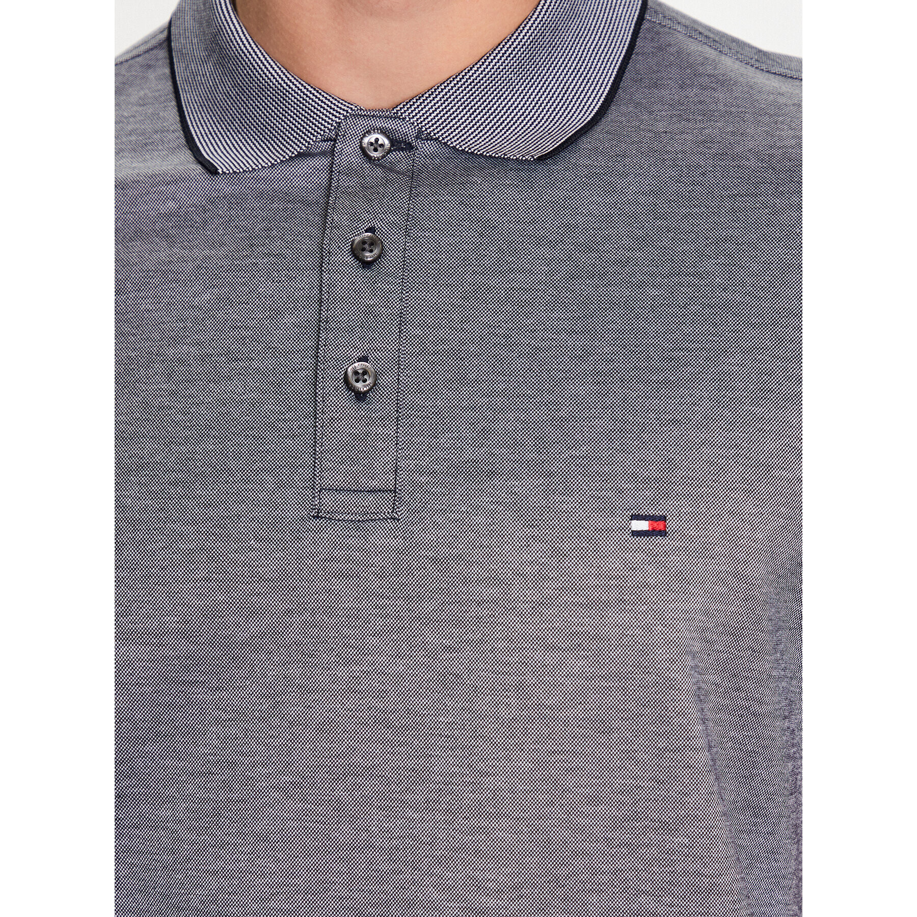 Tommy Hilfiger Tricou polo Oxford Logo MW0MW30778 Bleumarin Regular Fit - Pled.ro