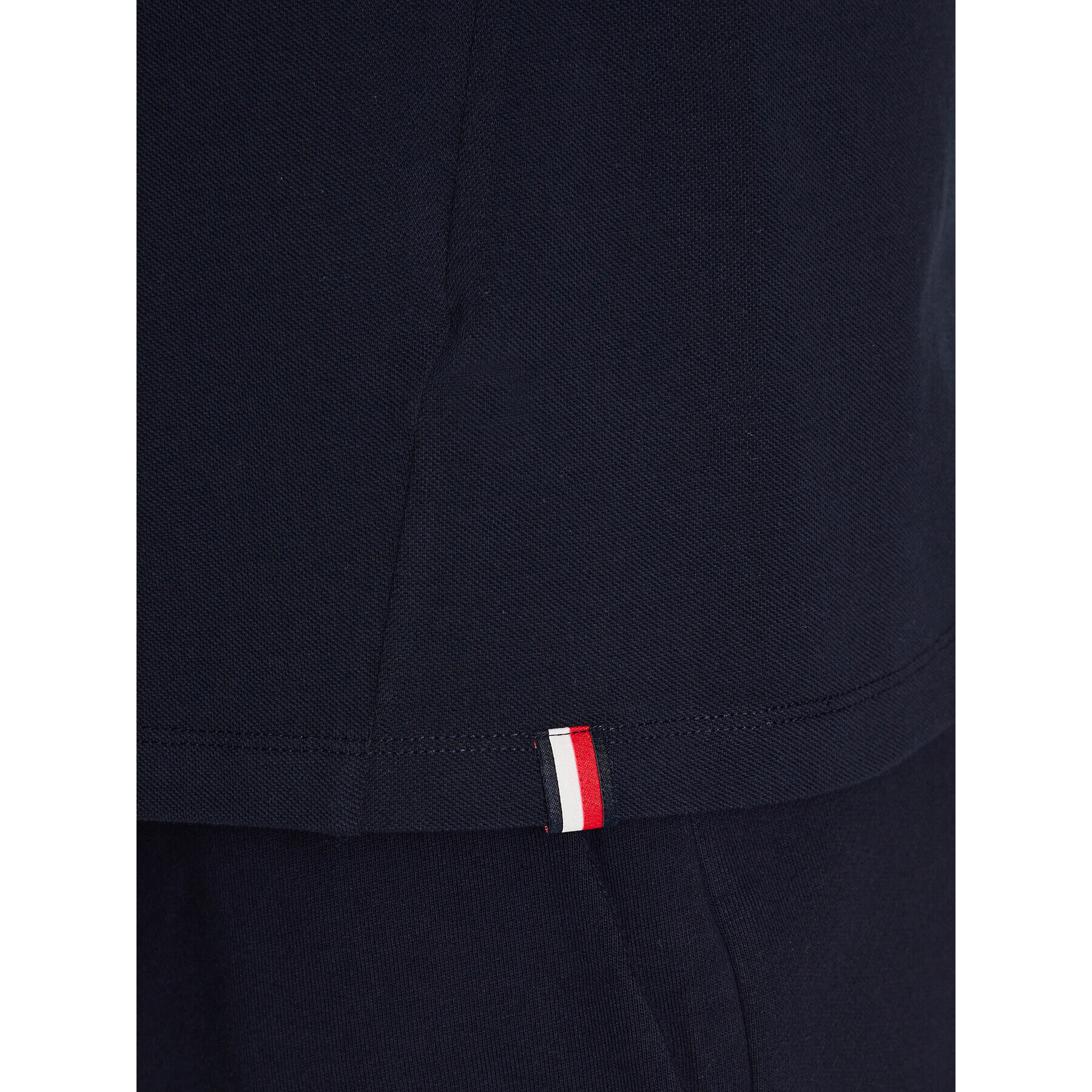 Tommy Hilfiger Tricou polo Textured Tape MW0MW30713 Bleumarin Slim Fit - Pled.ro