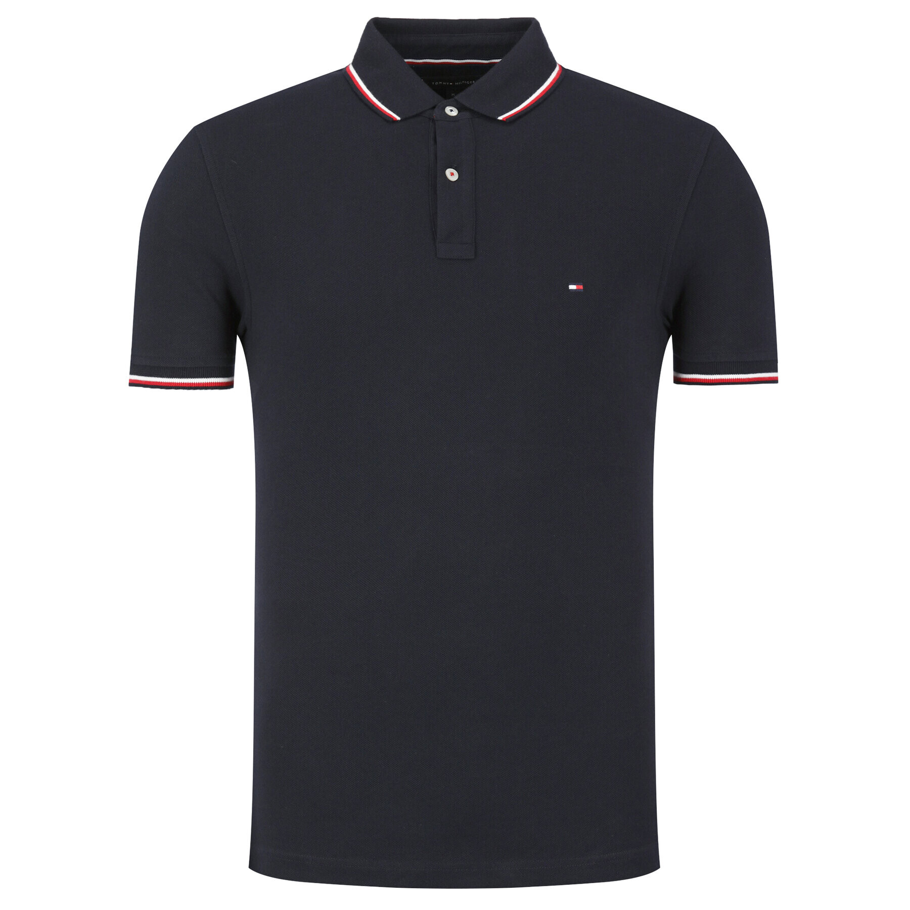 Tommy Hilfiger Tricou polo Tipped MW0MW13080 Bleumarin Slim Fit - Pled.ro