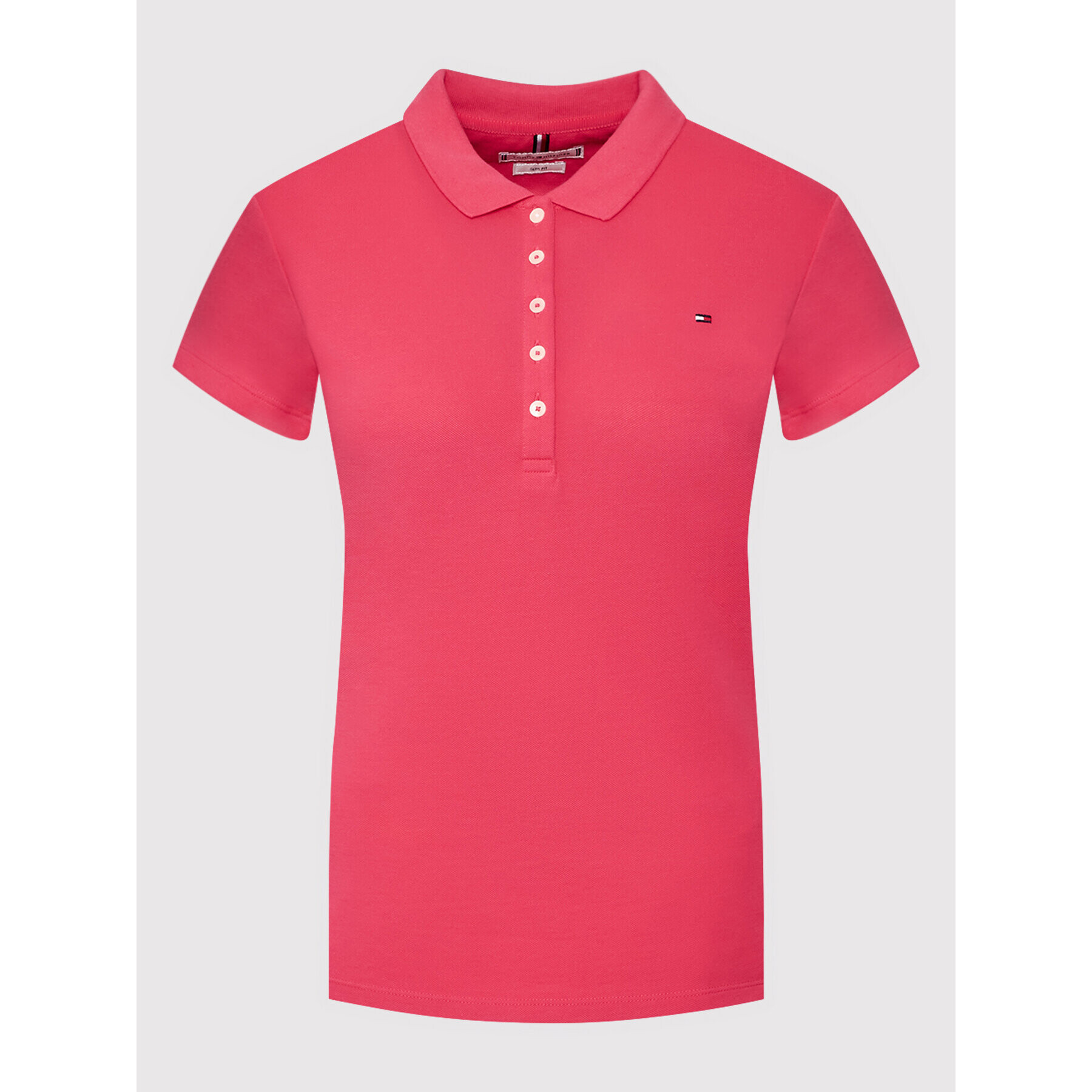 Tommy Hilfiger Tricou polo WW0WW27947 Roz Slim Fit - Pled.ro