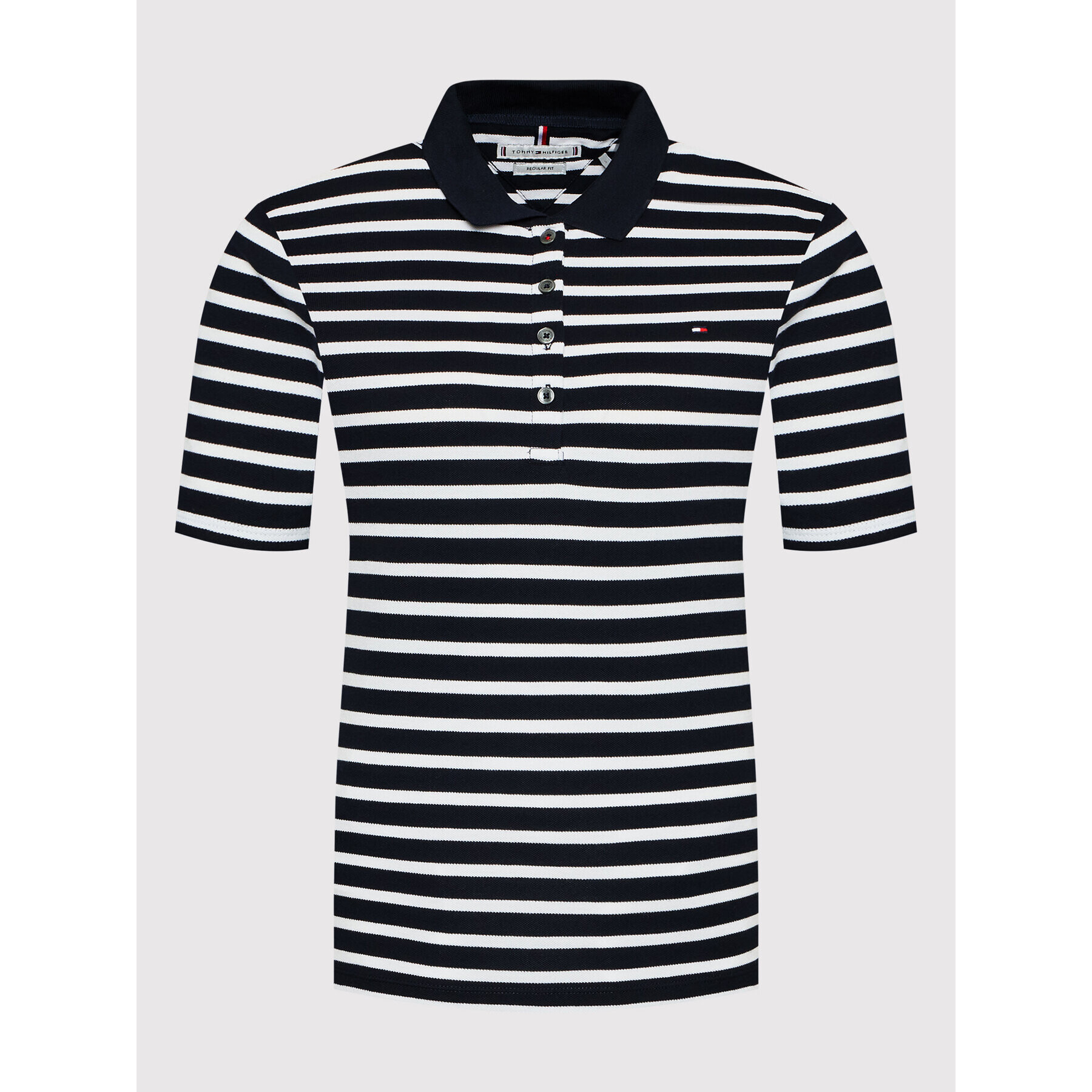 Tommy Hilfiger Tricou polo WW0WW28243 Bleumarin Slim Fit - Pled.ro