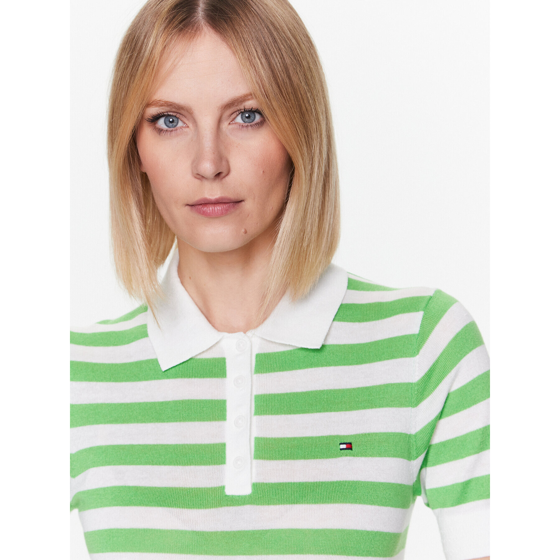 Tommy Hilfiger Tricou polo WW0WW37937 Verde Regular Fit - Pled.ro