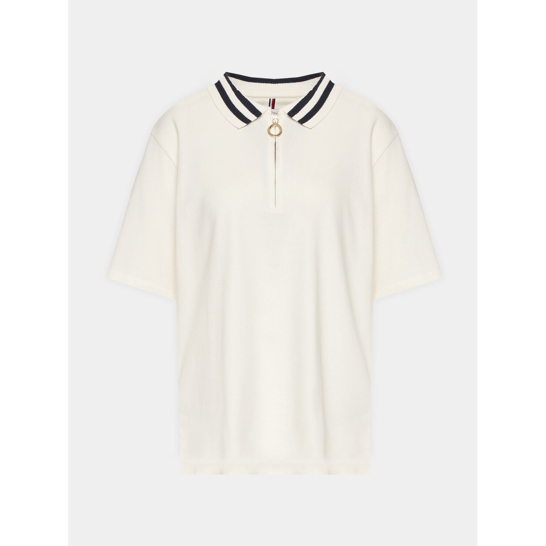 Tommy Hilfiger Tricou polo WW0WW39277 Écru Regular Fit - Pled.ro