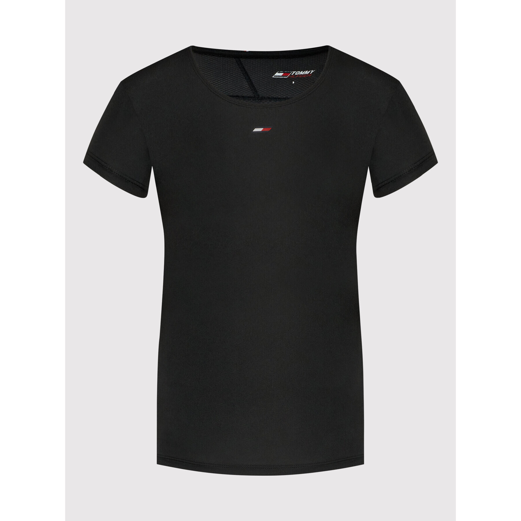 Tommy Hilfiger Tricou tehnic S10S101179 Negru Regular Fit - Pled.ro