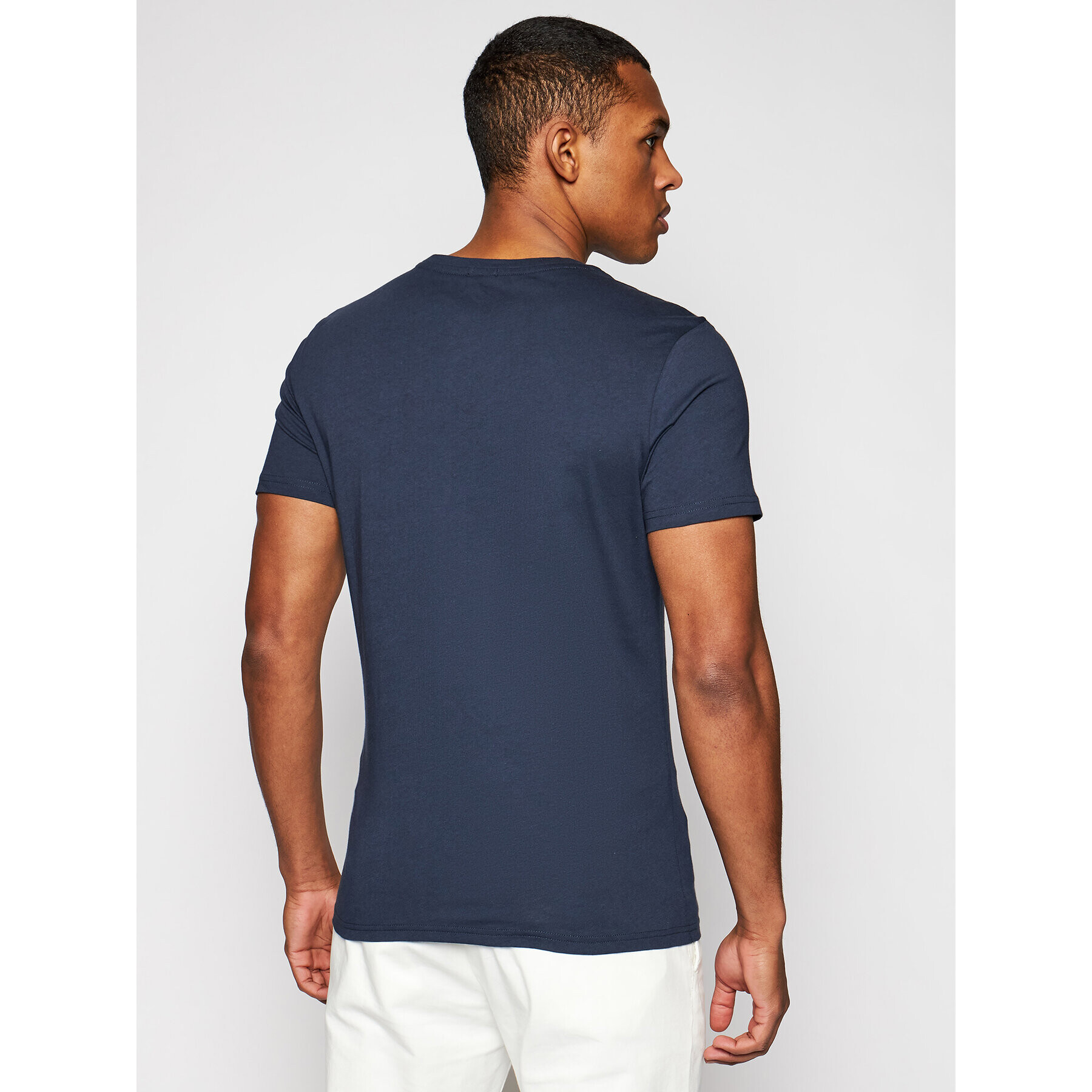 Tommy Hilfiger Tricou UM0UM00054 Bleumarin Regular Fit - Pled.ro