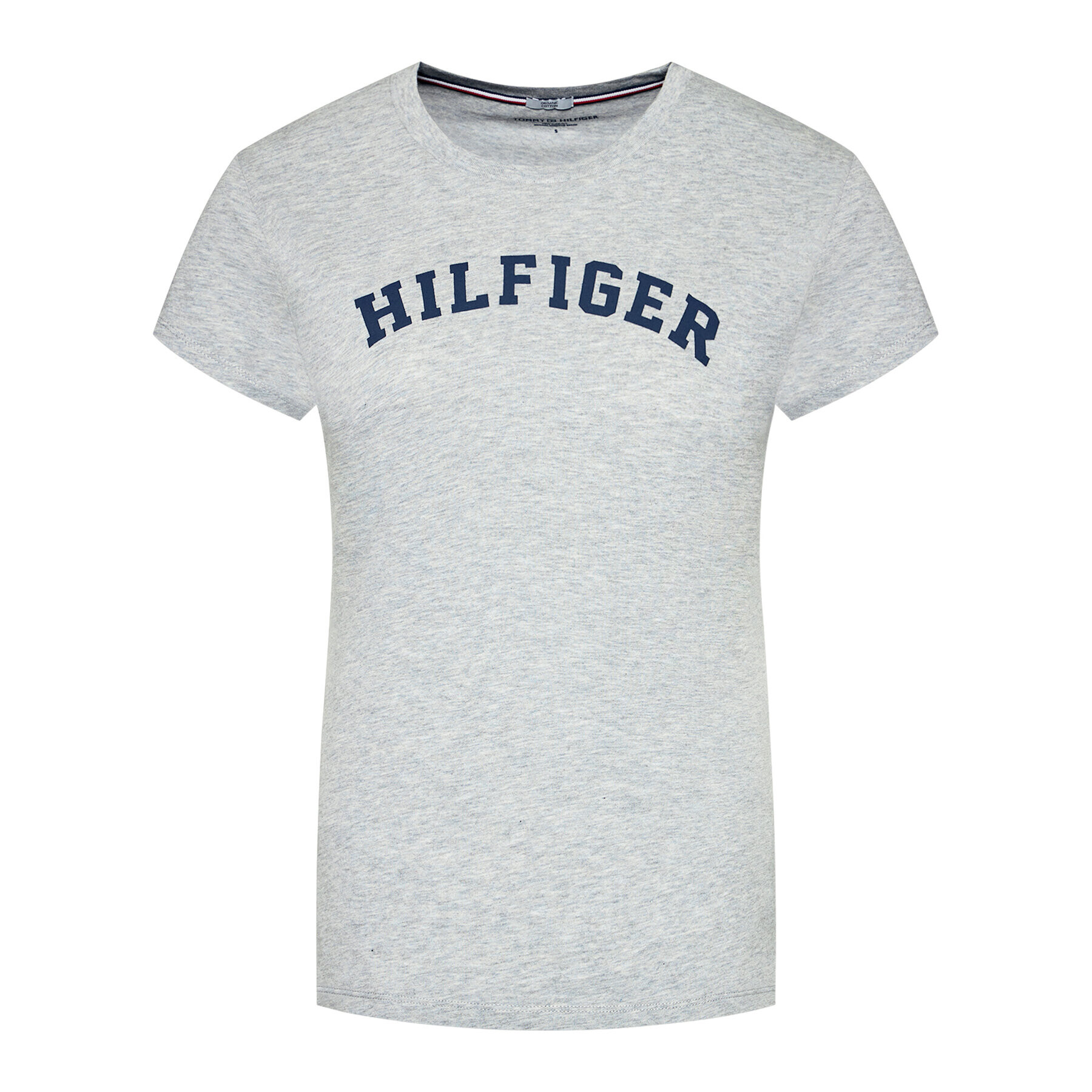 Tommy Hilfiger Tricou UW0UW00091 Gri Slim Fit - Pled.ro