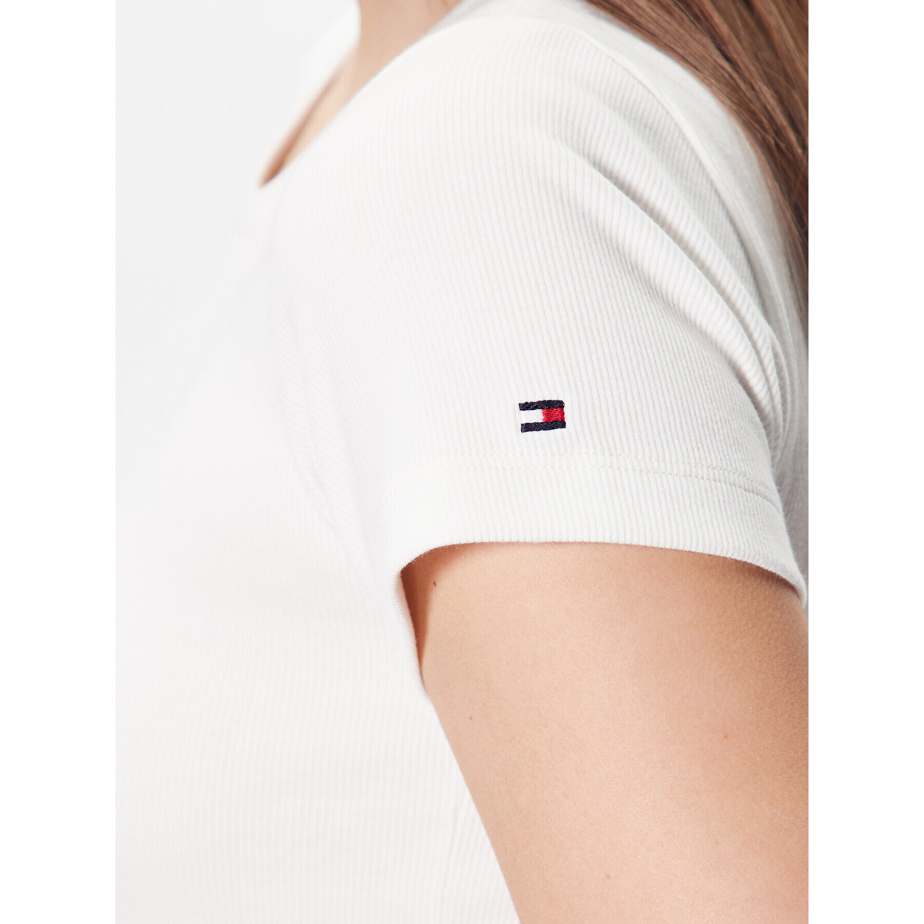 Tommy Hilfiger Tricou UW0UW04397 Écru Regular Fit - Pled.ro