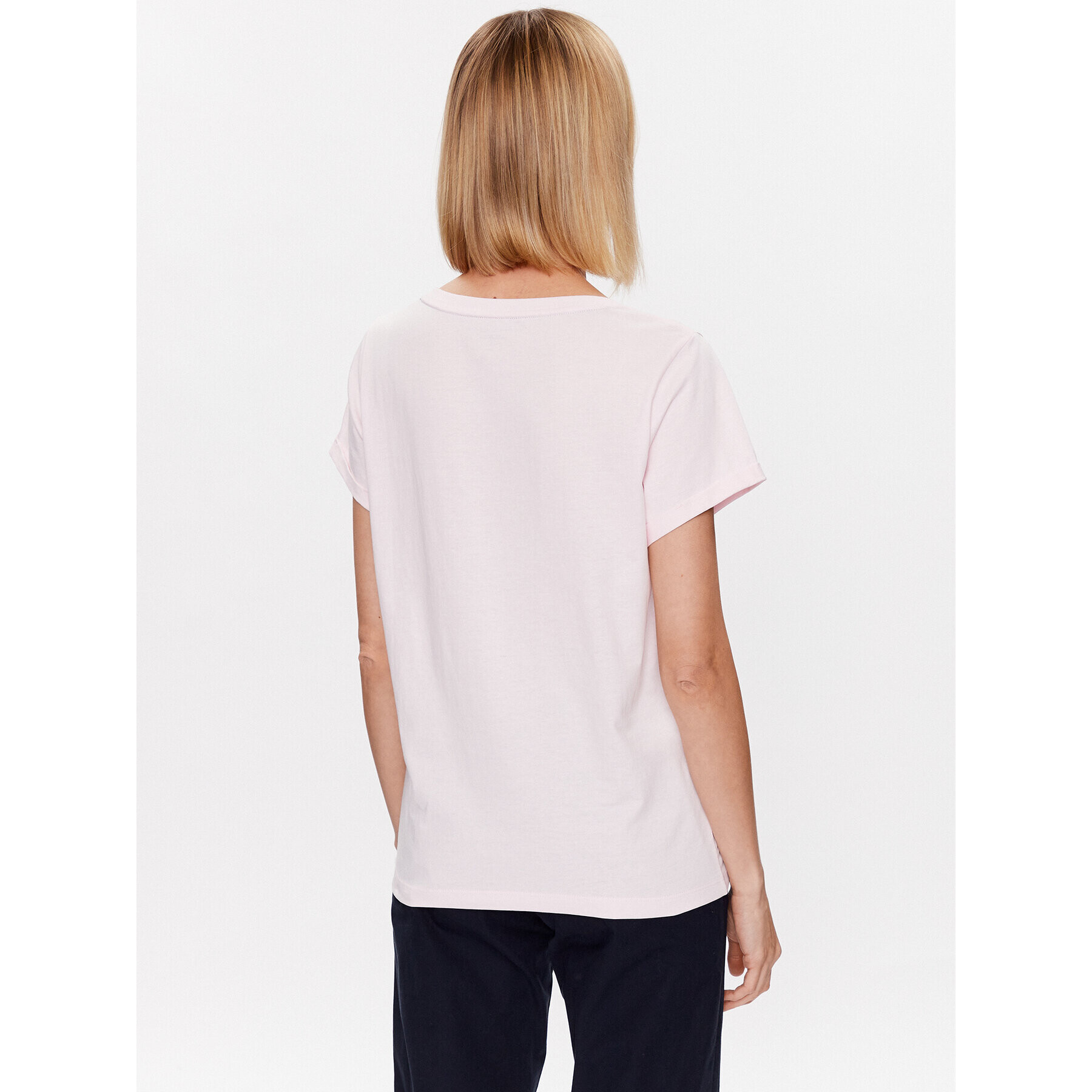 Tommy Hilfiger Tricou UW0UW04525 Roz Relaxed Fit - Pled.ro