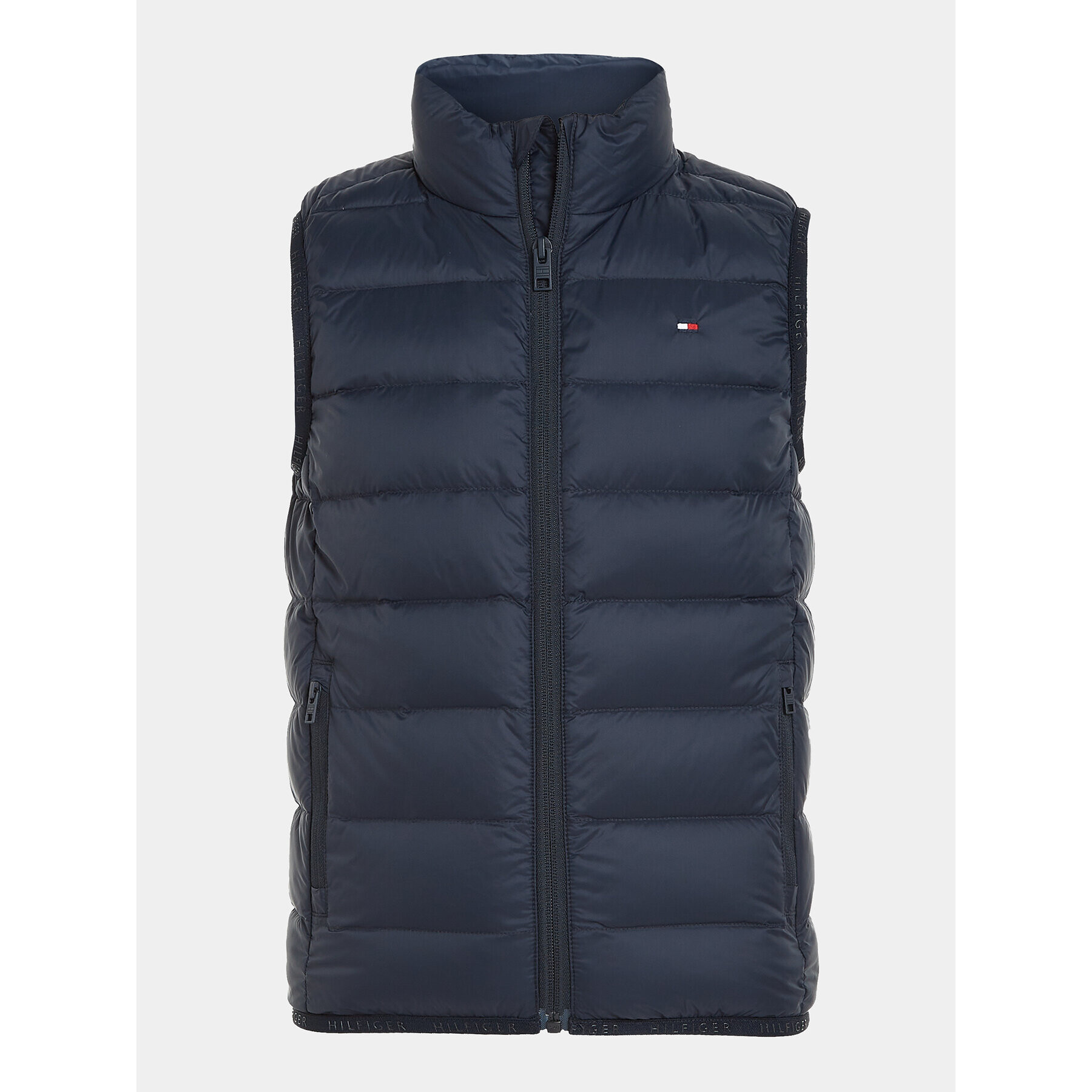 Tommy Hilfiger Vestă Essential Light down Yest KS0KS00439 Bleumarin Regular Fit - Pled.ro