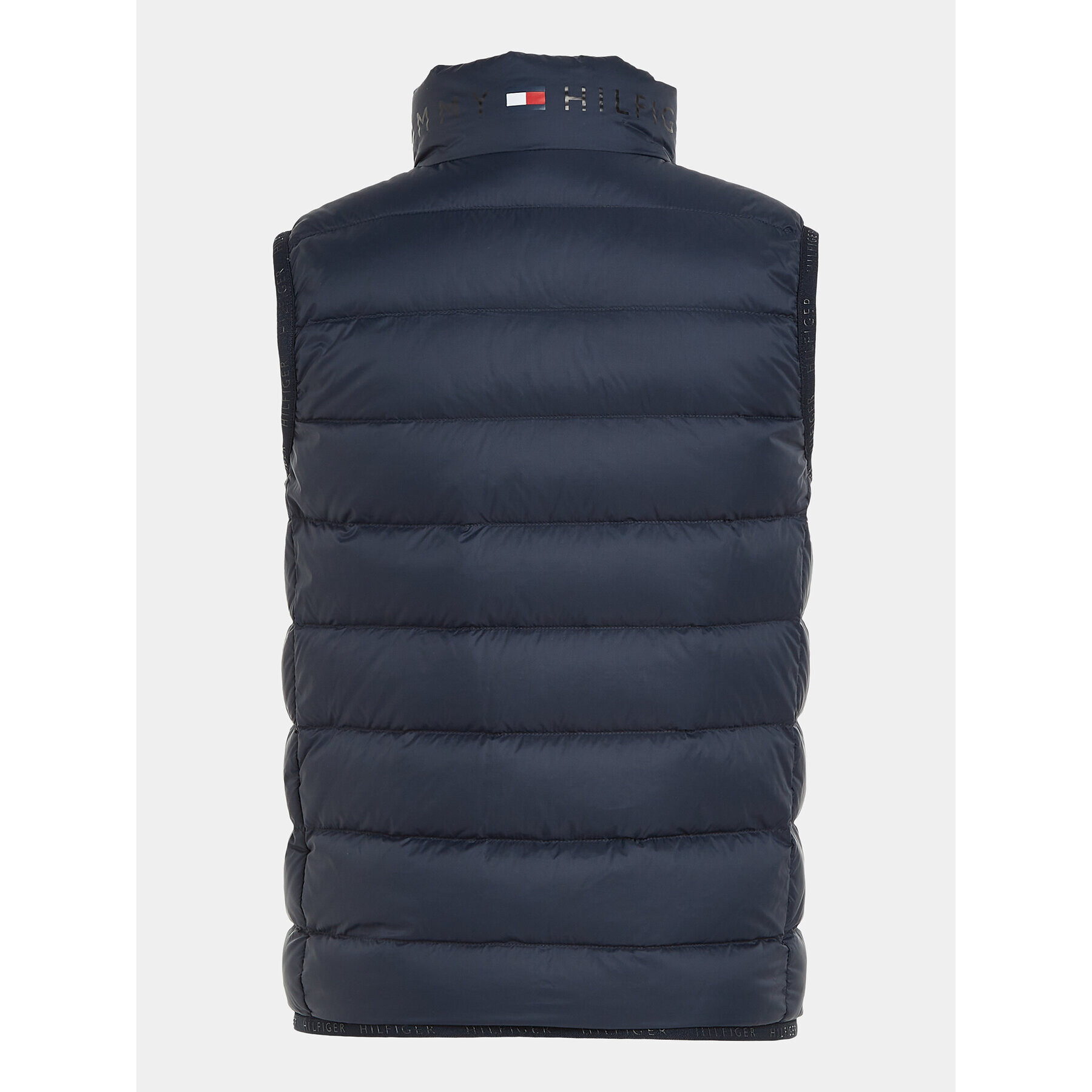 Tommy Hilfiger Vestă Essential Light down Yest KS0KS00439 Bleumarin Regular Fit - Pled.ro