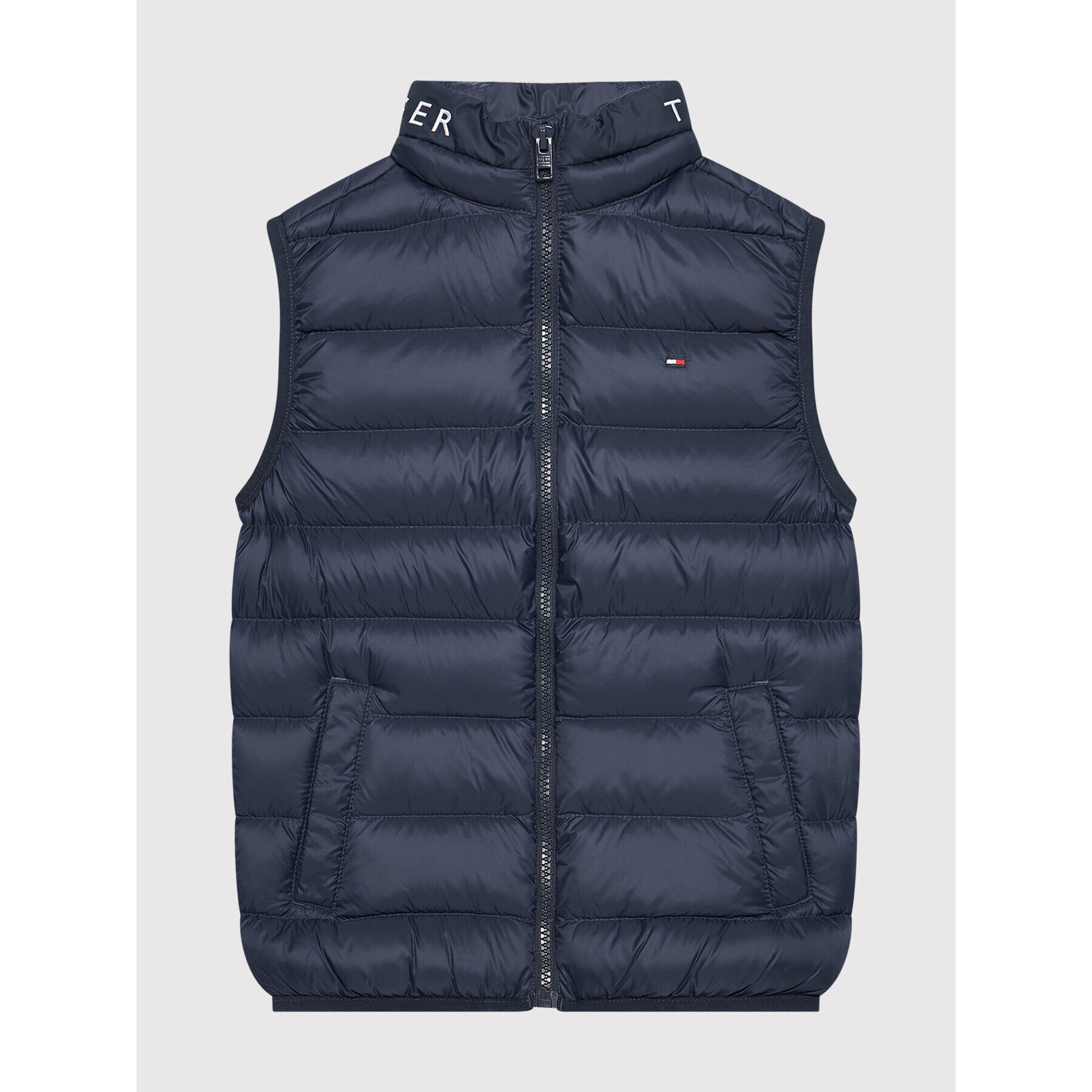 Tommy Hilfiger Vestă Unisex Light KS0KS00170 D Bleumarin Regular Fit - Pled.ro