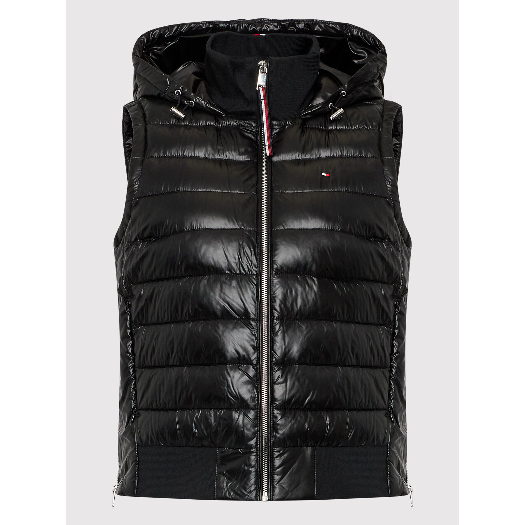 Tommy Hilfiger Vestă Sporty Sorona WW0WW35079 Negru Regular Fit - Pled.ro