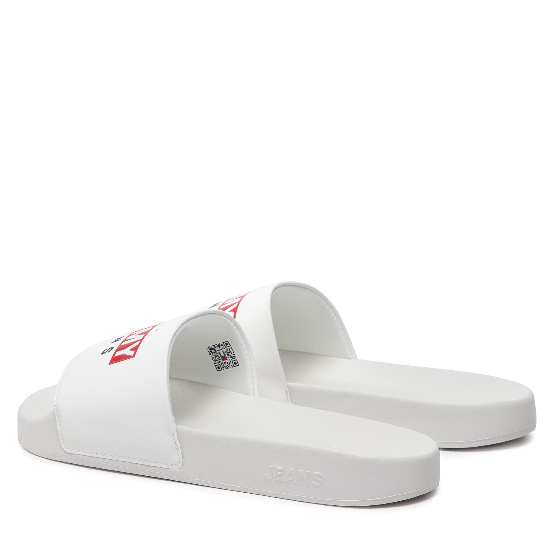 Tommy Jeans Șlapi Seasonal Poolslide EM0EM01031 Alb - Pled.ro