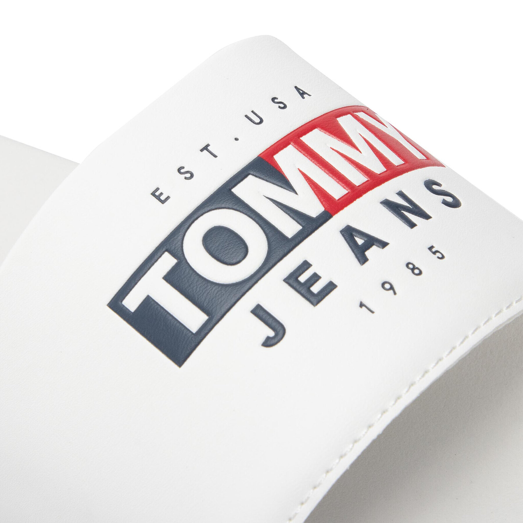 Tommy Jeans Șlapi Seasonal Poolslide EM0EM01031 Alb - Pled.ro